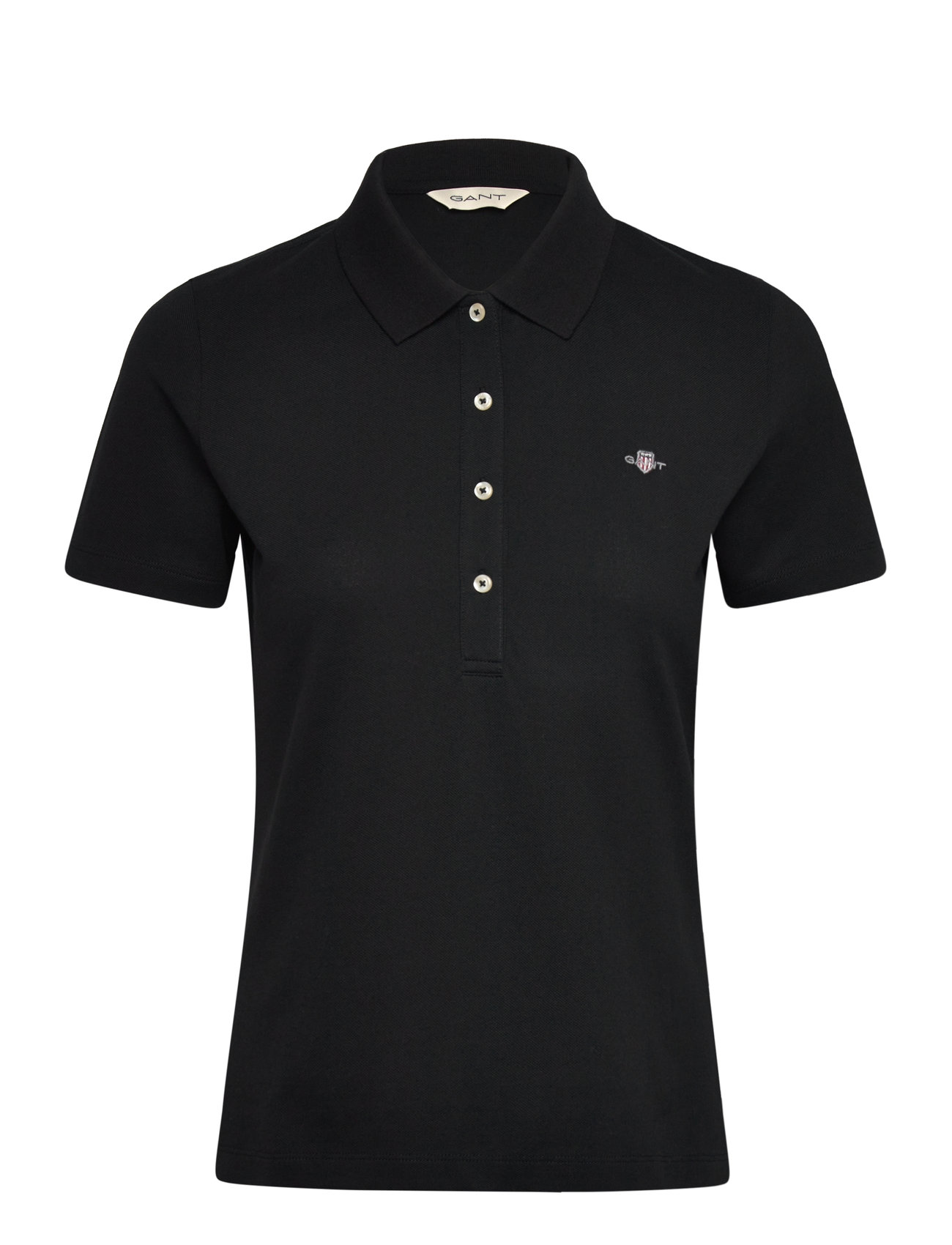 Slim Shield Ss Pique Polo Black GANT 127988