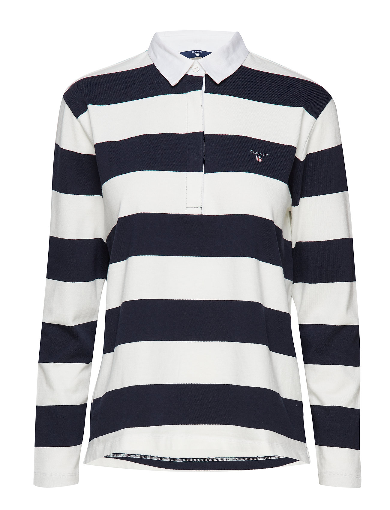O1 Heavy Rugger Ls Striped T Shirts Tops Polo Overhemd Blauw Gant gant kopen in de aanbieding O1 Heavy Rugger Ls Striped T Shirts Tops Polo Overhemd Blauw Gant gant kopen in de aanbieding