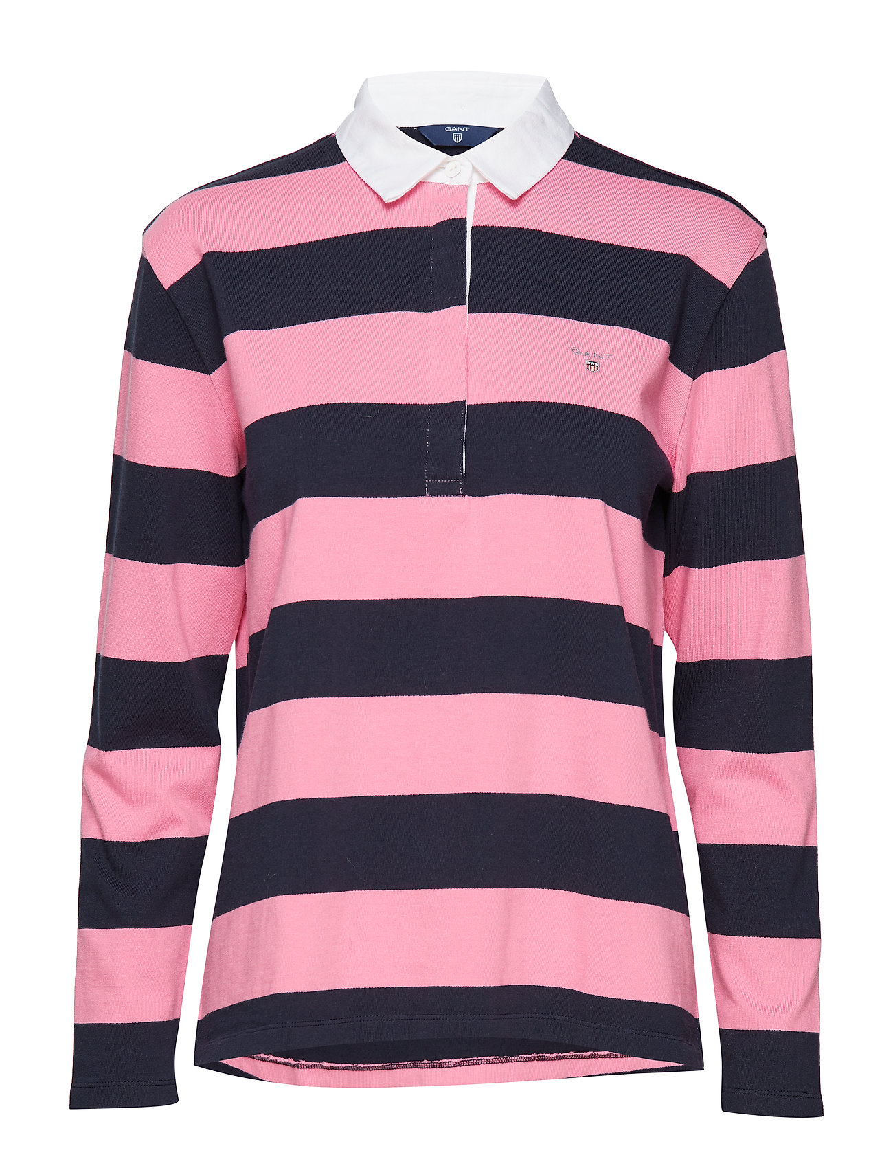 O1 Heavy Rugger Ls Striped T Shirts Tops Polo Overhemd Roze Gant gant kopen in de aanbieding O1 Heavy Rugger Ls Striped T Shirts Tops Polo Overhemd Roze Gant gant kopen in de aanbieding