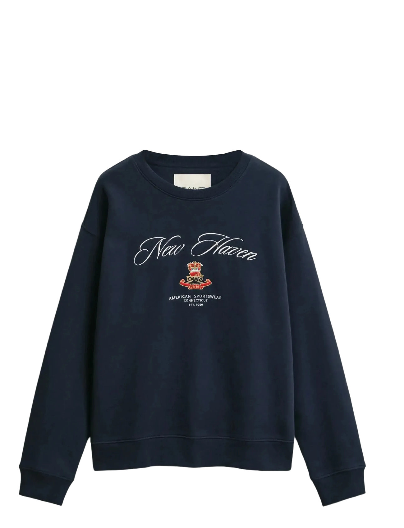 GANT Crest C-Neck Sweat EVENING Blau - L - Damen