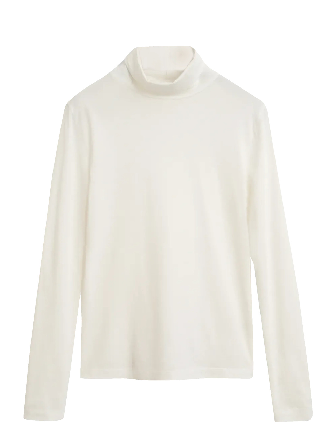 GANT Hell Baumwolle Ls Rollkragen Cream - S - Damen