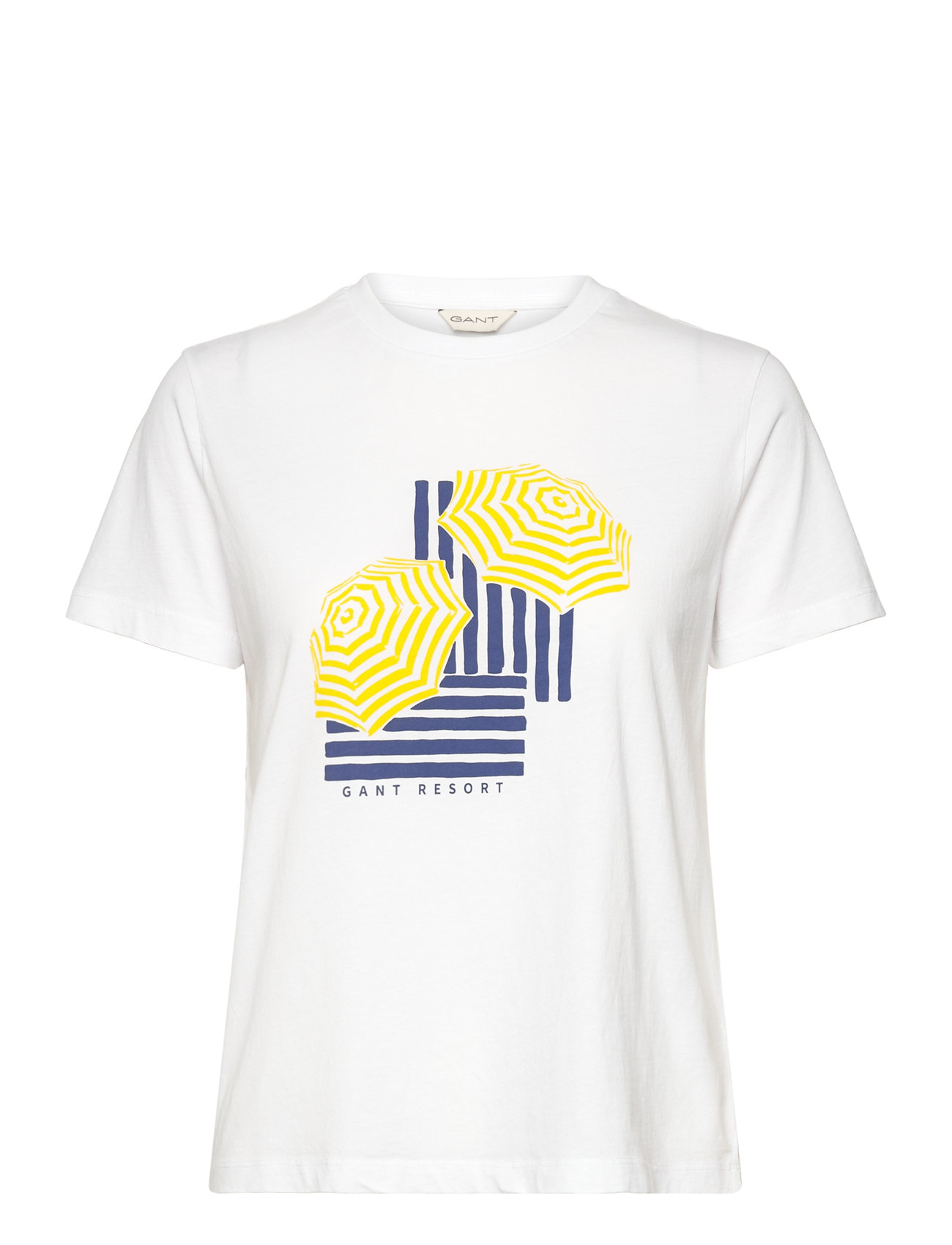 GANT Reg Graphic Ss T-Shirt Weiß - S - Damen