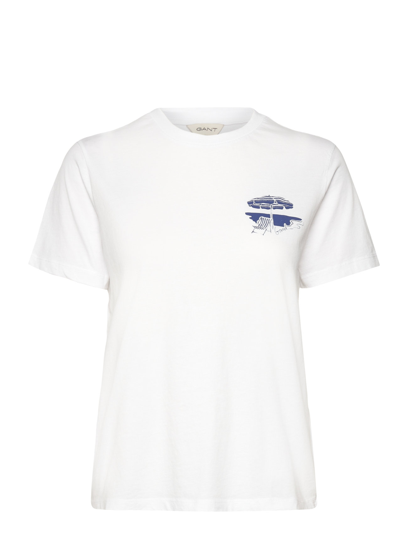 GANT Reg Graphic Ss T-Shirt Weiß - M - Damen