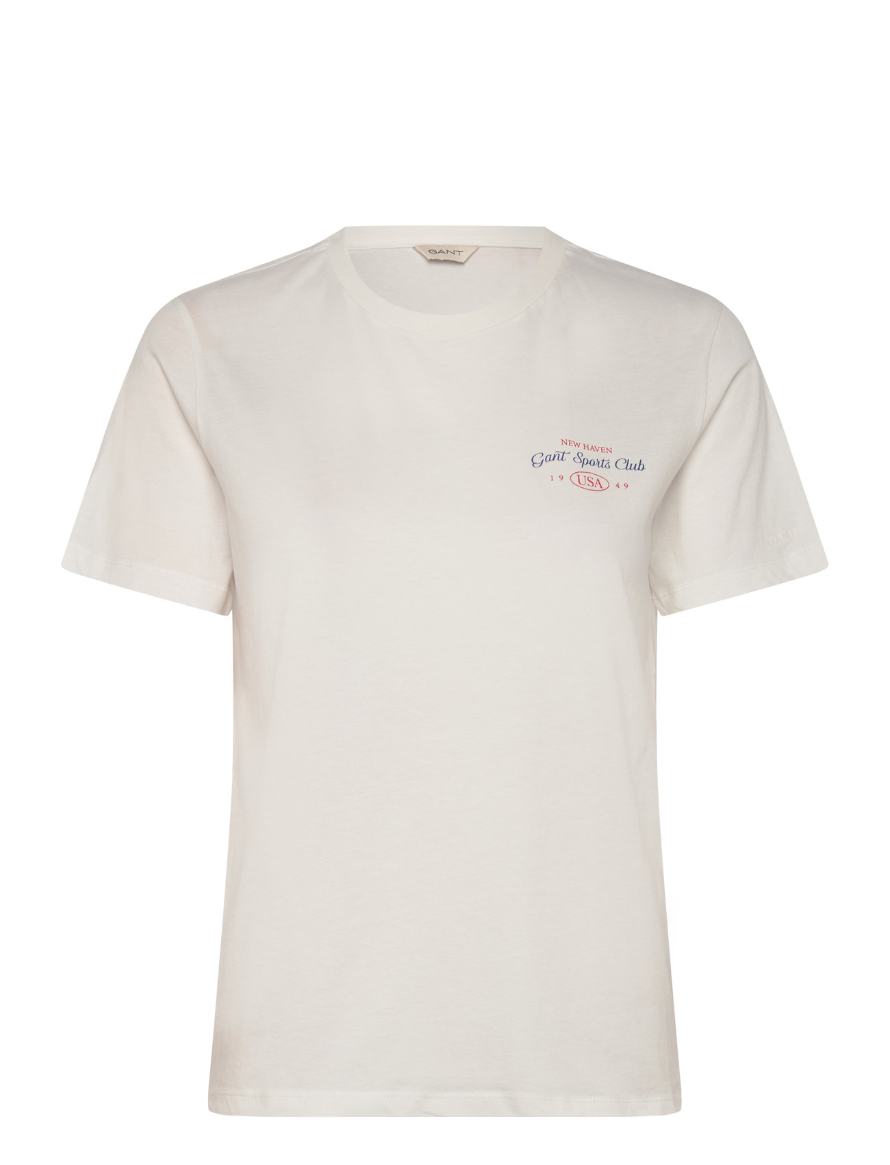 GANT Reg Graphic Ss T-Shirt Weiß - L - Damen