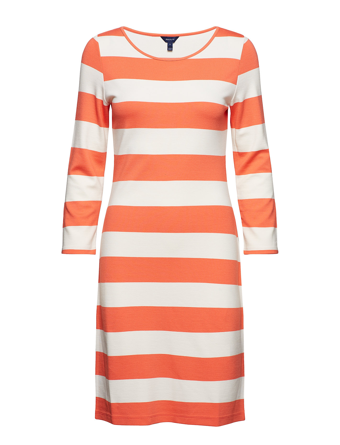 O1 Barstriped Shift Dress Jurk Knielengte Oranje Gant gant kopen in de aanbieding O1 Barstriped Shift Dress Jurk Knielengte Oranje Gant gant kopen in de aanbieding
