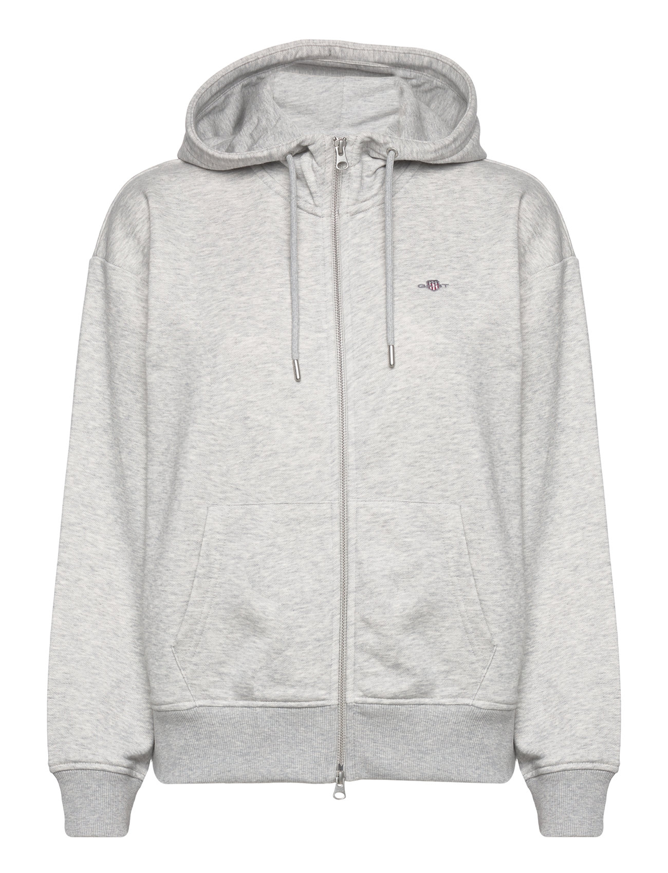 Rel Shield Zip Hoodie Grey GANT