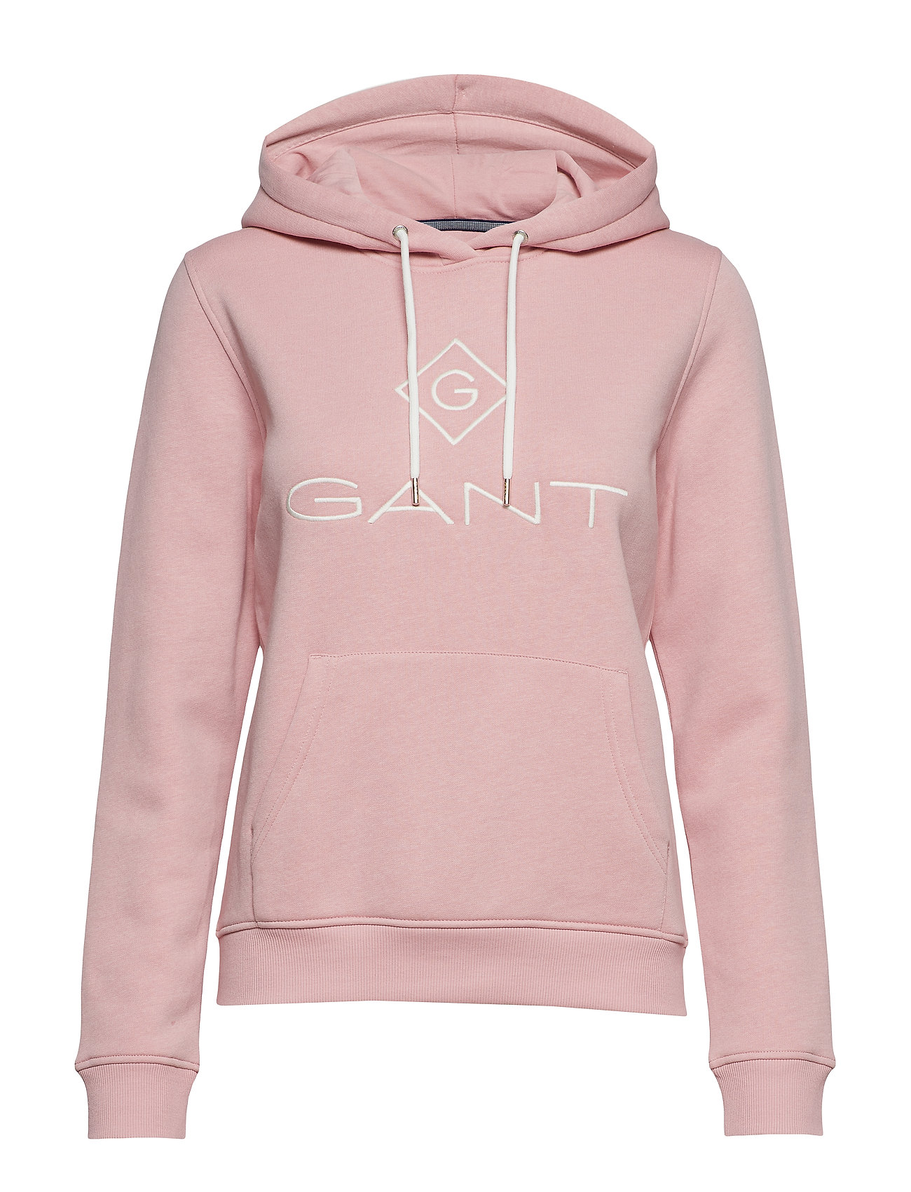 pink gant hoodie