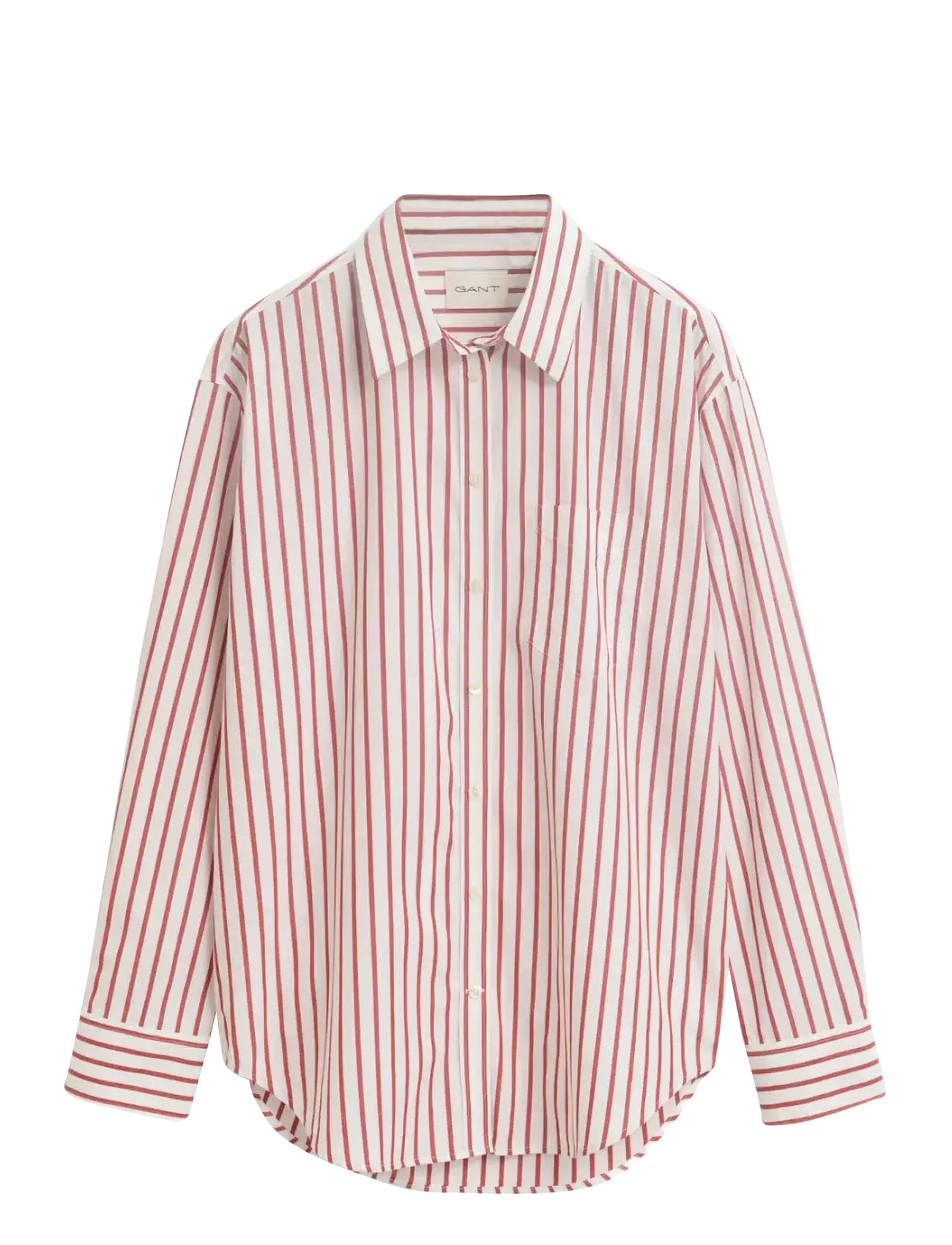 GANT Rel Klassisch Poplin Gestreift Shirt Braun - 38 - Damen