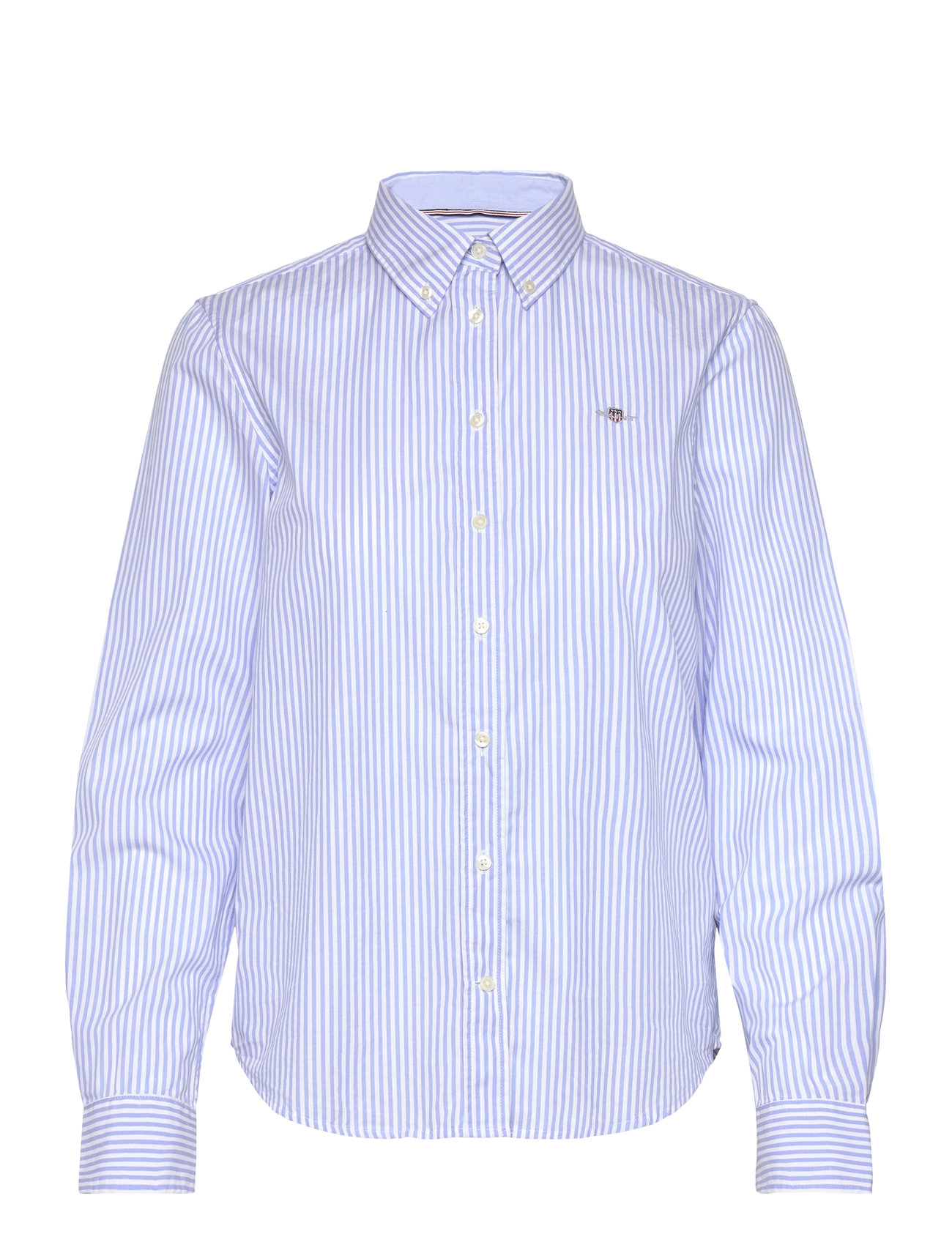 GANT Reg Poplin Banker Gestreift Shirt Blau - 38 - Damen