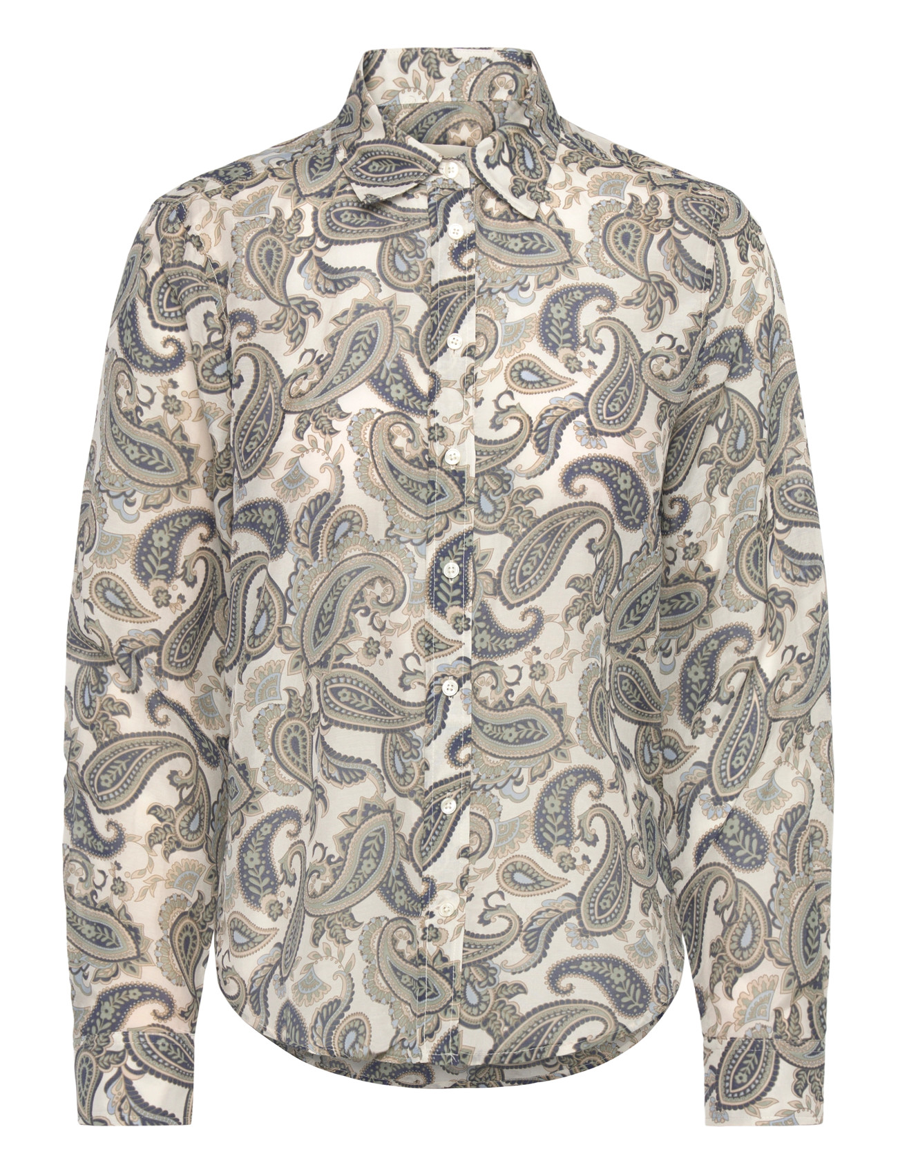 GANT Reg Paisley Cot Silk Shirt Patterned - 34 - Damen