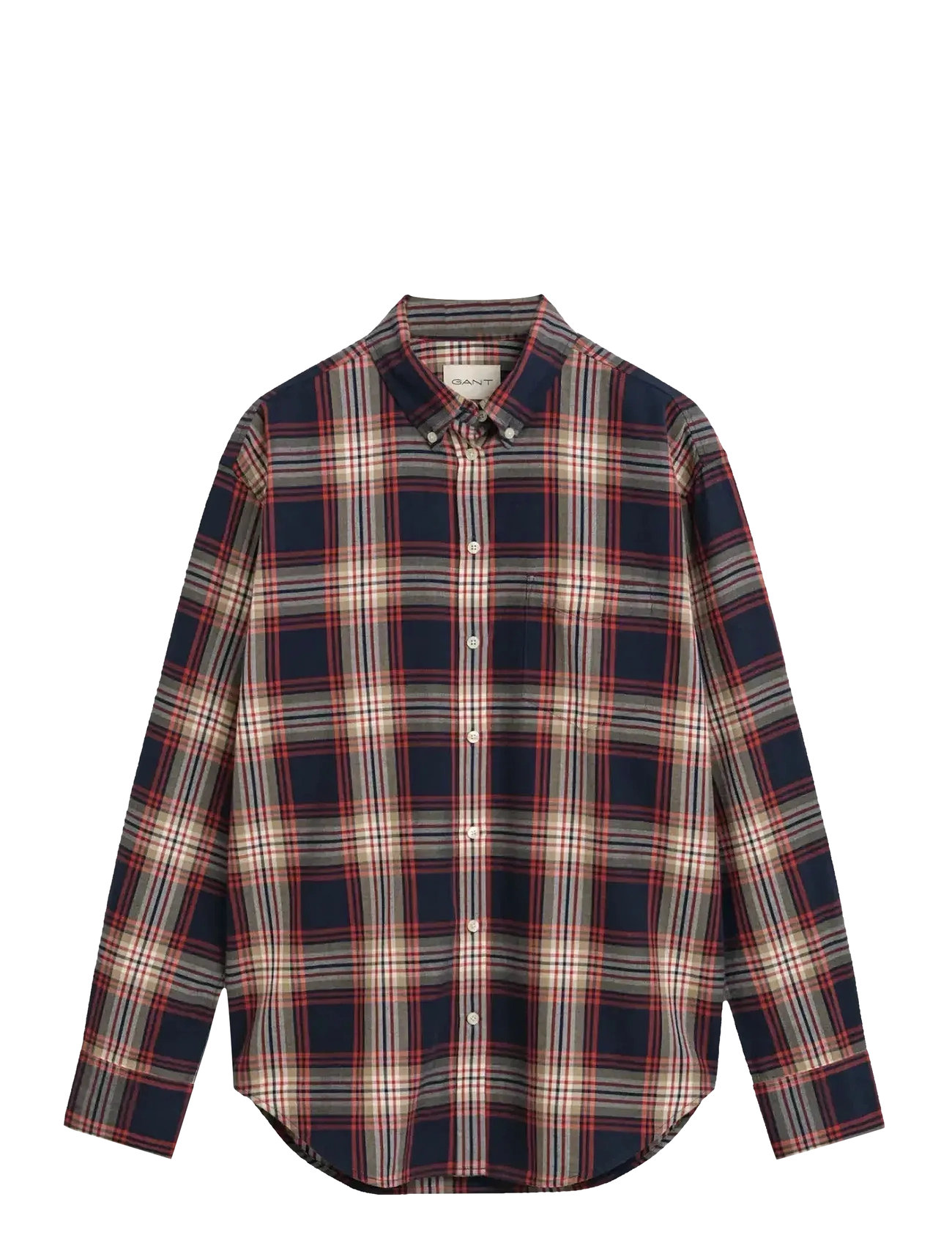 GANT Rel Checked Flannel Bd Shirt Blau - 38 - Damen