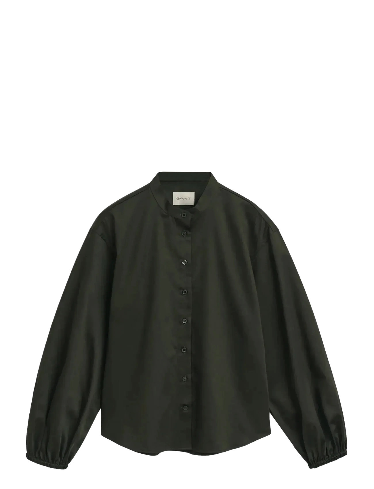 GANT Reg Baumwolle Satin Bluse Grün - 38 - Damen