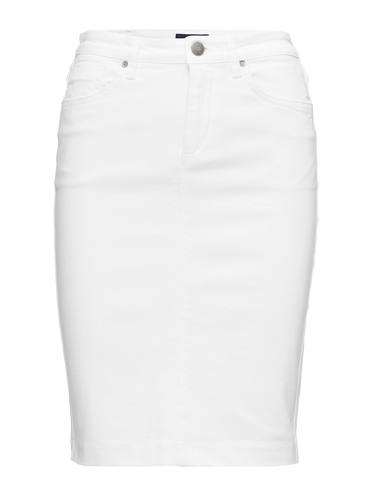 long white jean skirt