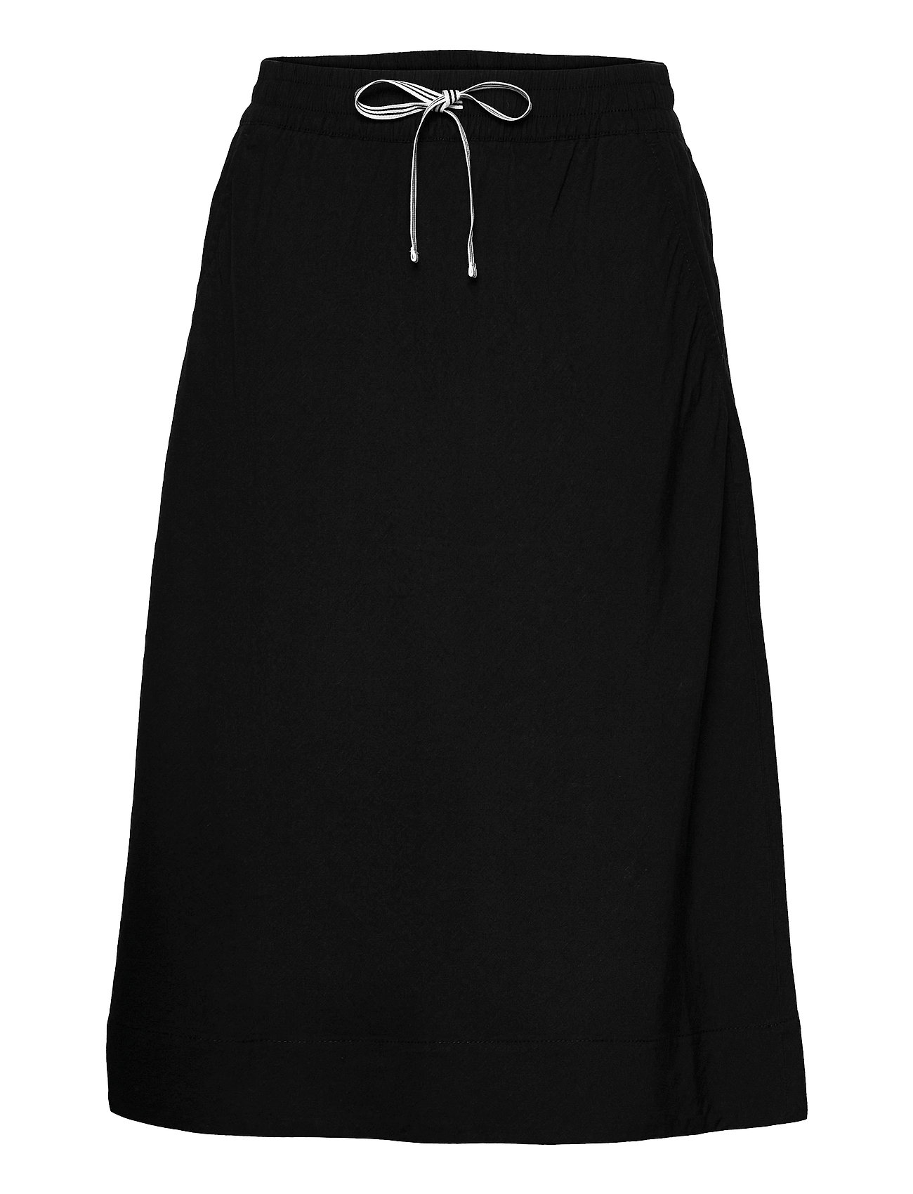 D2. Summer Linen Skirt Polvipituinen Hame Musta GANT