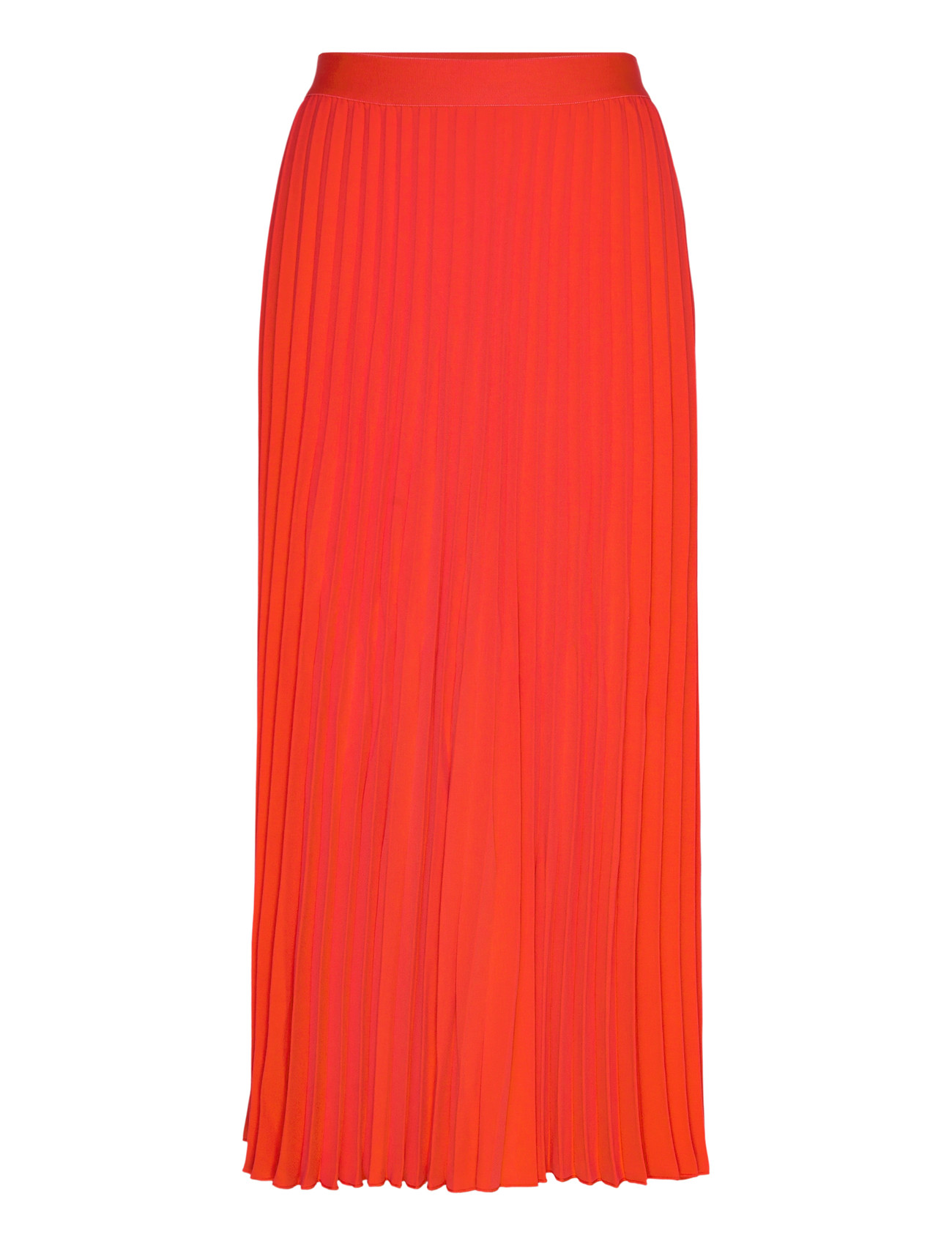GANT Pleated Midi Skirt, 34, Coral, Nederdele > Knælange Og Midi Nederdele, Dame