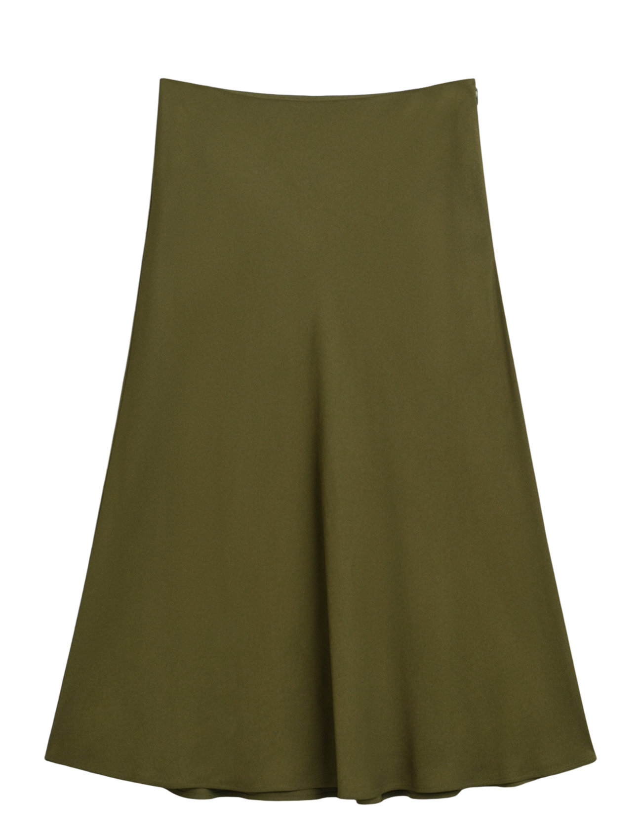 Fluid Midi Skirt Skirts Knee-length & Midi Skirts Khaki Green GANT