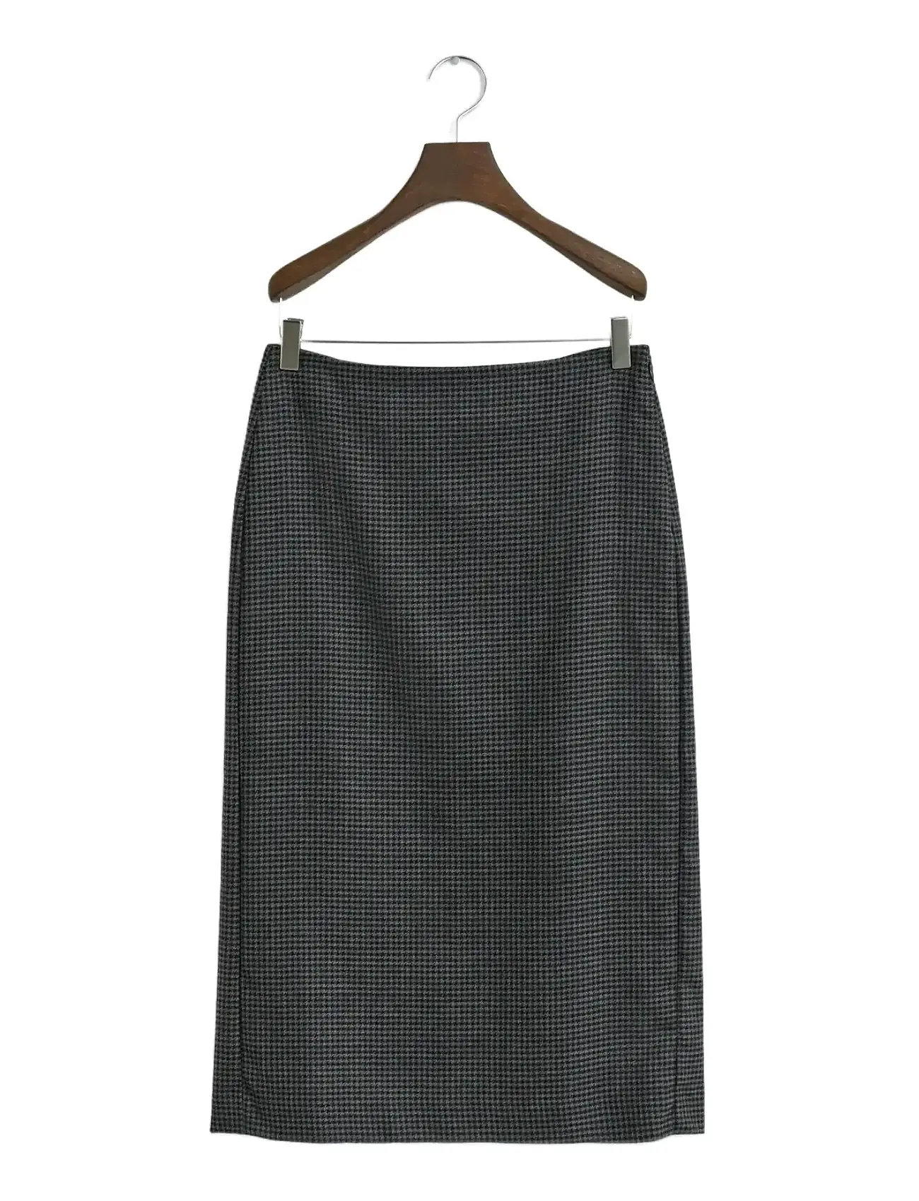 GANT Midi Checked Wolle Pencil Rock Grau - 44 - Damen