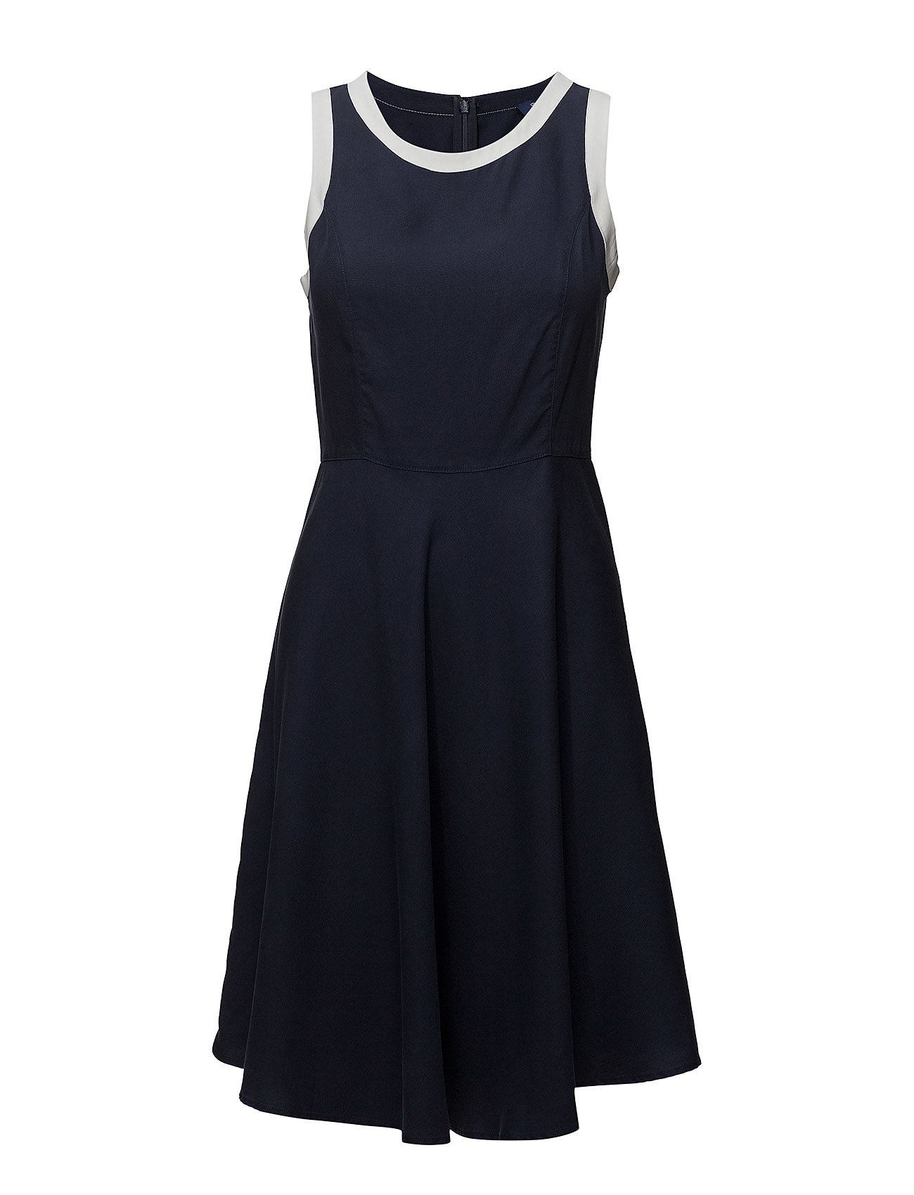 Op1 Pique Lyocell Dress Jurk Knielengte Blauw Gant gant kopen in de aanbieding Op1 Pique Lyocell Dress Jurk Knielengte Blauw Gant gant kopen in de aanbieding