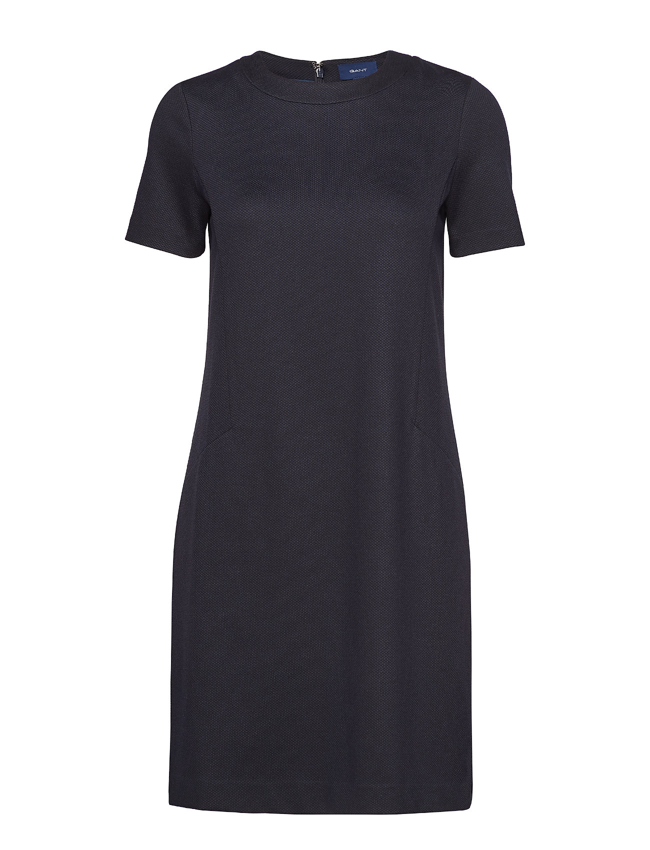 O1 Jersey Pique Dress Korte Jurk Blauw Gant gant kopen in de aanbieding O1 Jersey Pique Dress Korte Jurk Blauw Gant gant kopen in de aanbieding