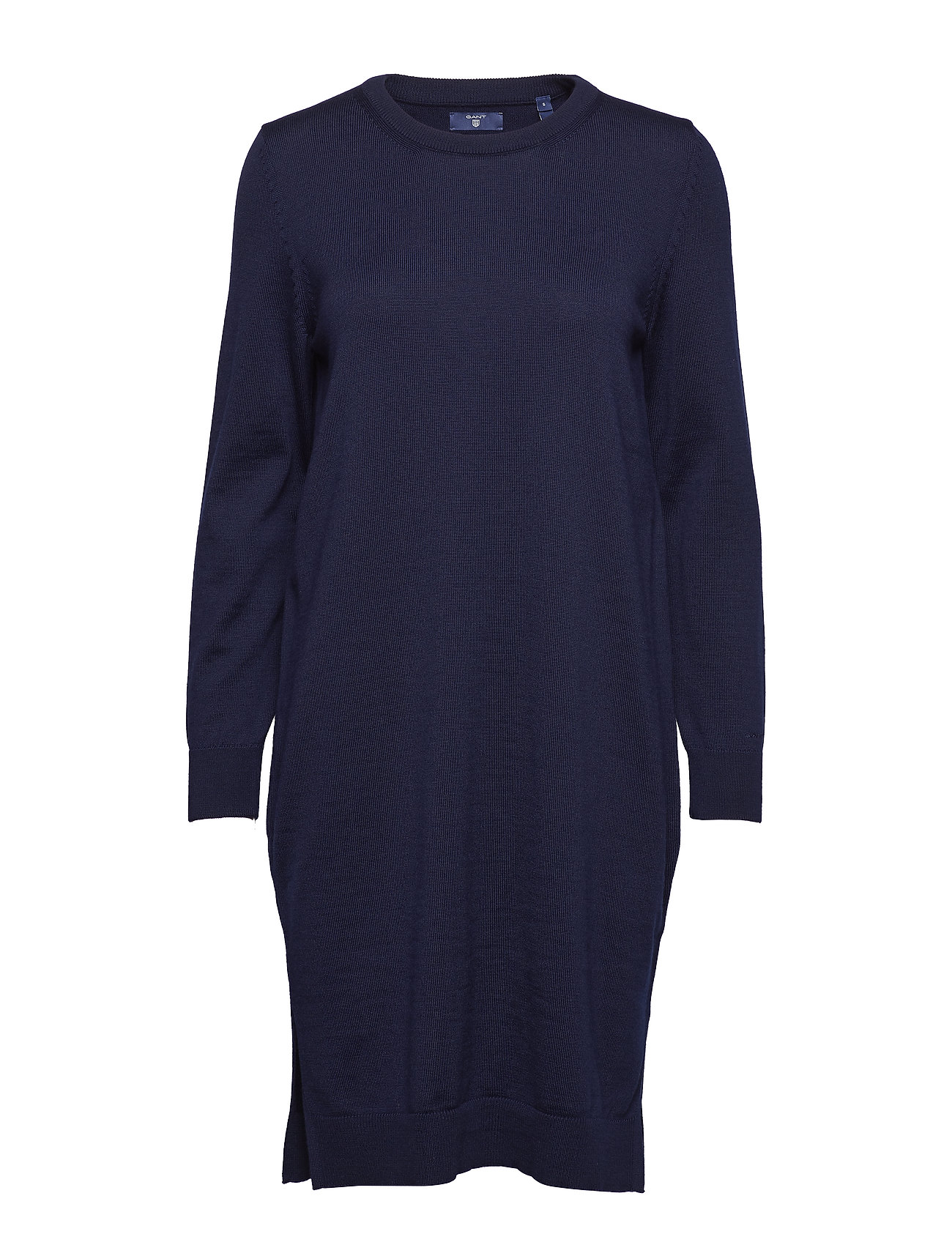 D1 Merino Wool Dress Jurk Knielengte Blauw Gant gant kopen in de aanbieding D1 Merino Wool Dress Jurk Knielengte Blauw Gant gant kopen in de aanbieding
