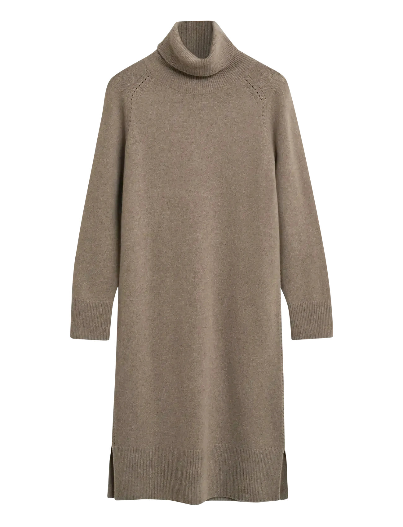 GANT Detail Rollkragen Kleid Beige - XL - Damen