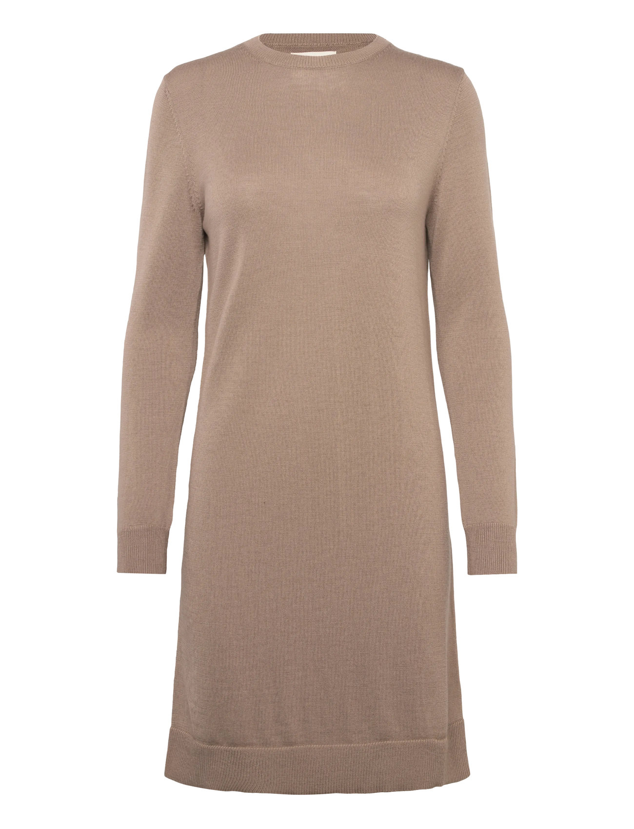 GANT Fine Merino Strick Kleid Beige - XL - Damen