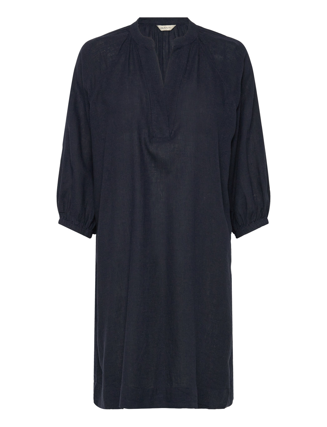 Rel Linen Dress Kort Kjole Navy GANT