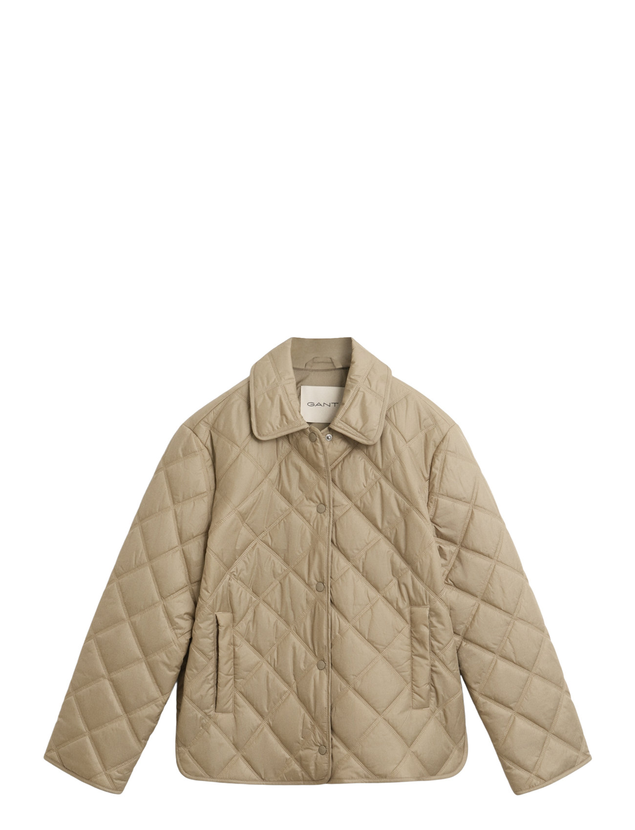 GANT Quilted Jacke With Collar Beige - L - Damen