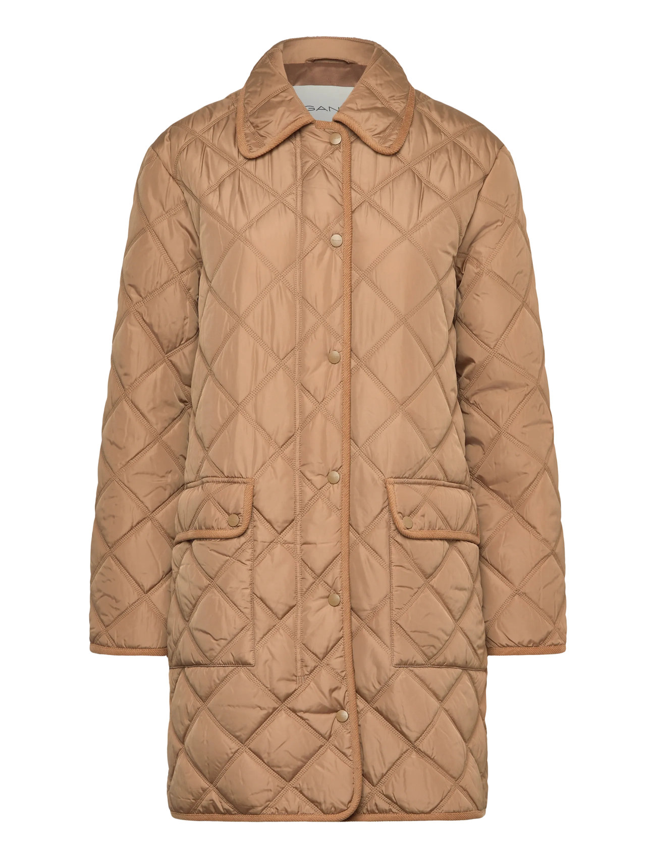 GANT Quilted Mantel With Cord Trim Beige - S - Damen
