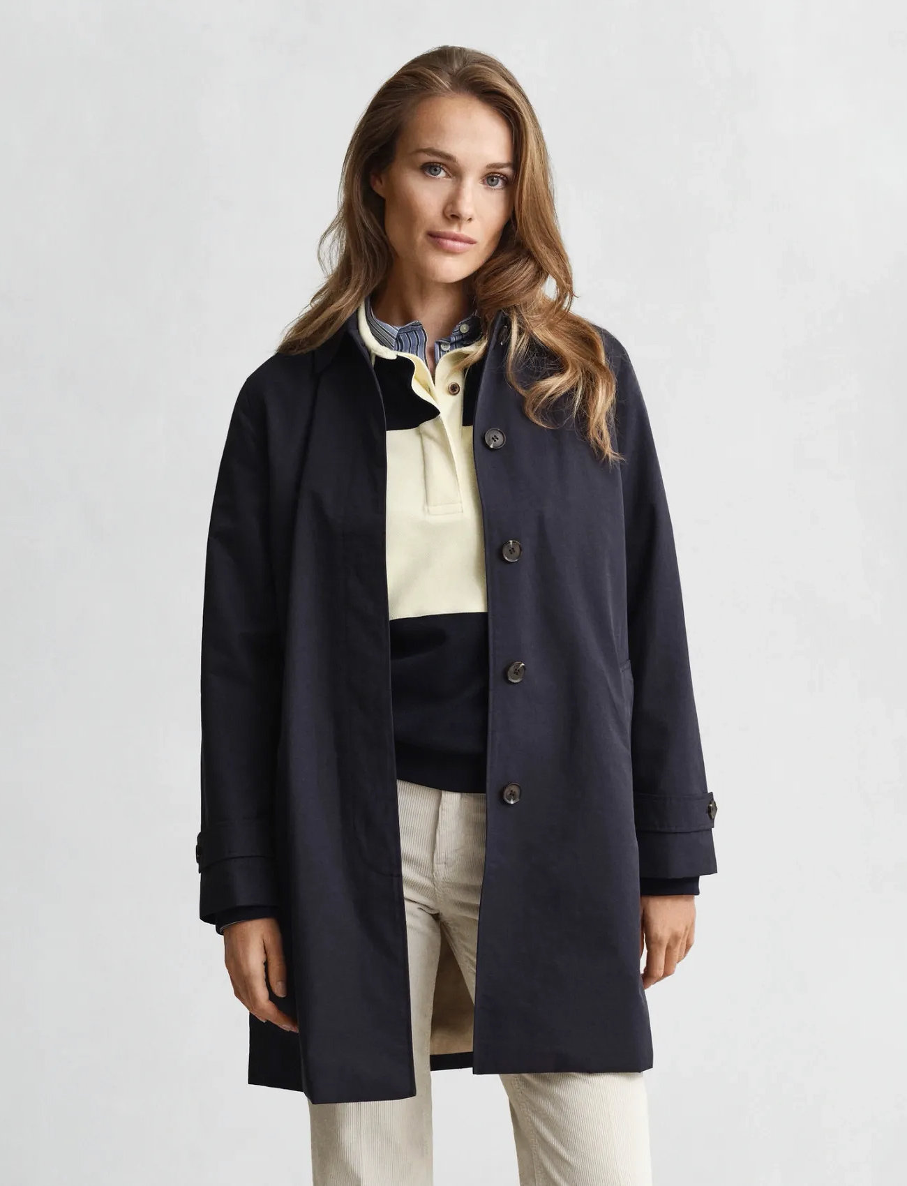 GANT Car Coat, S, Navy, Frakker > Lette Frakker, Dame