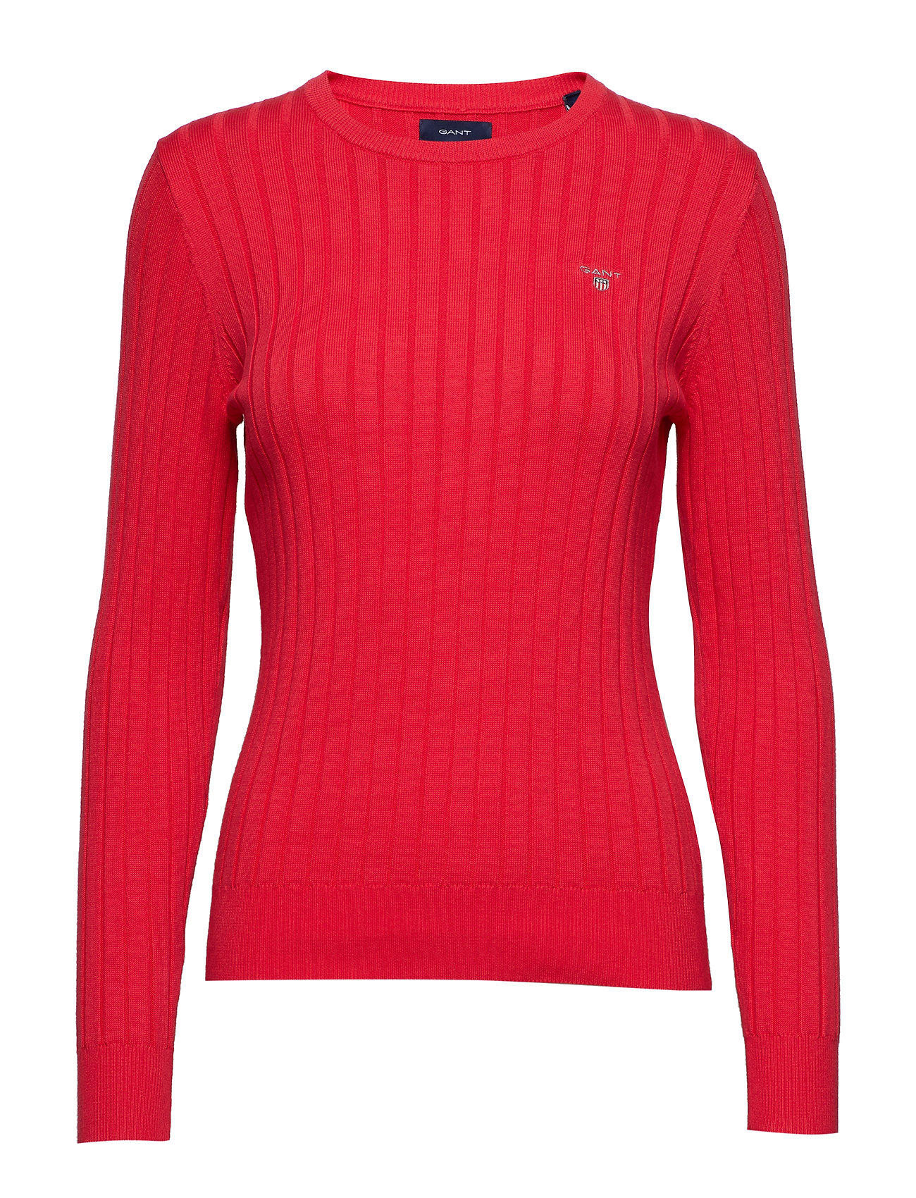 D1 Stretch Cotton Rib Crew Gebreide Trui Rood Gant gant kopen in de aanbieding D1 Stretch Cotton Rib Crew Gebreide Trui Rood Gant gant kopen in de aanbieding