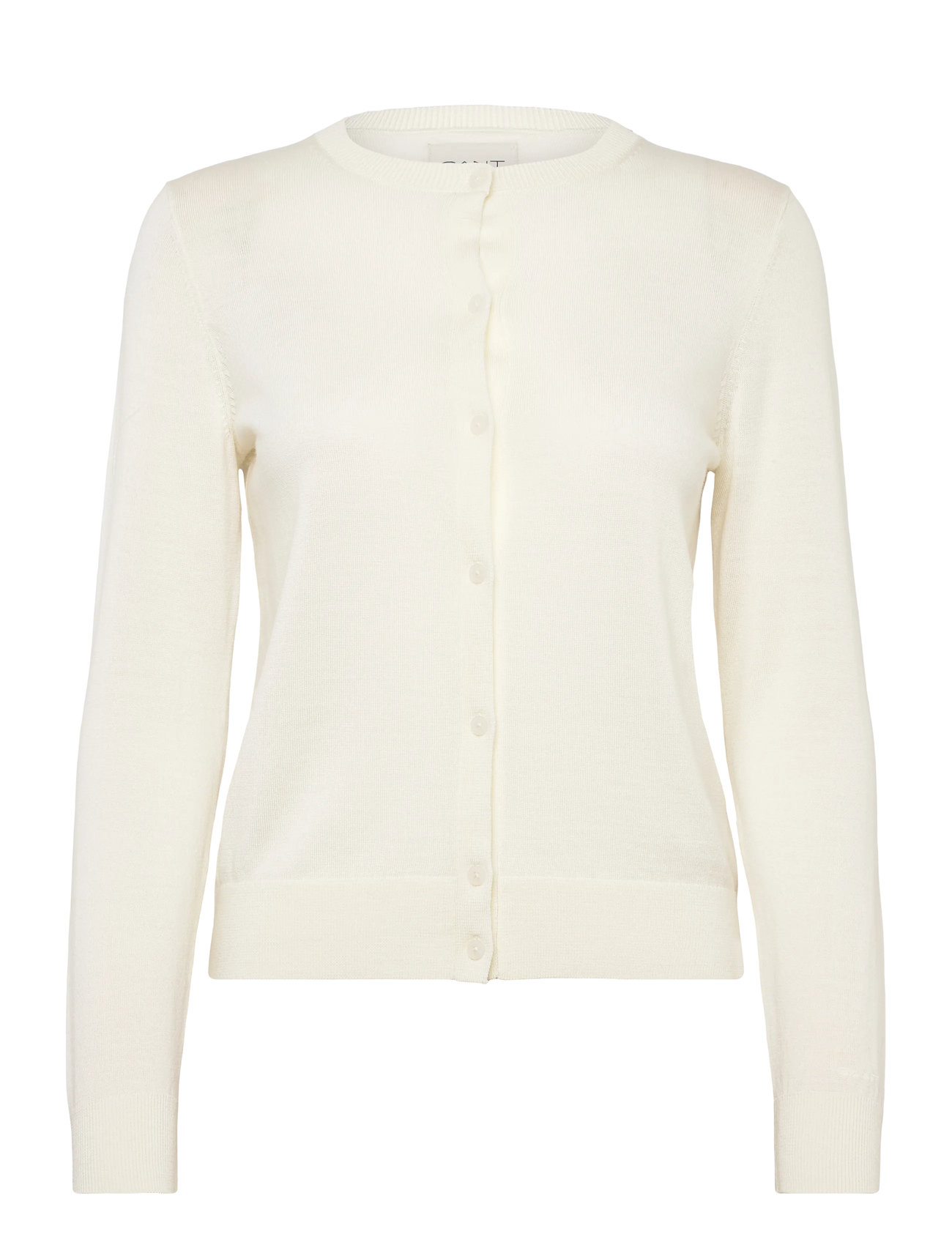 GANT Extrafine Merino Wolle Cardigan Cream - XXL - Damen