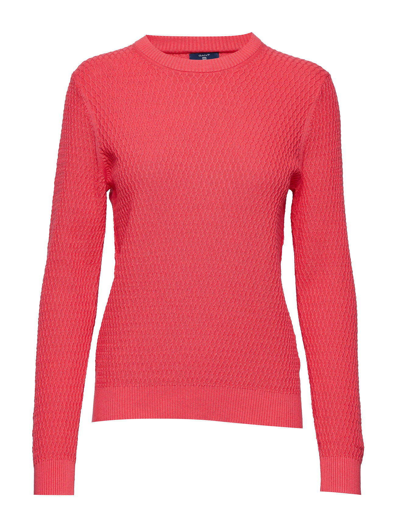 O2 Textured Crew Gebreide Trui Rood Gant gant kopen in de aanbieding O2 Textured Crew Gebreide Trui Rood Gant gant kopen in de aanbieding