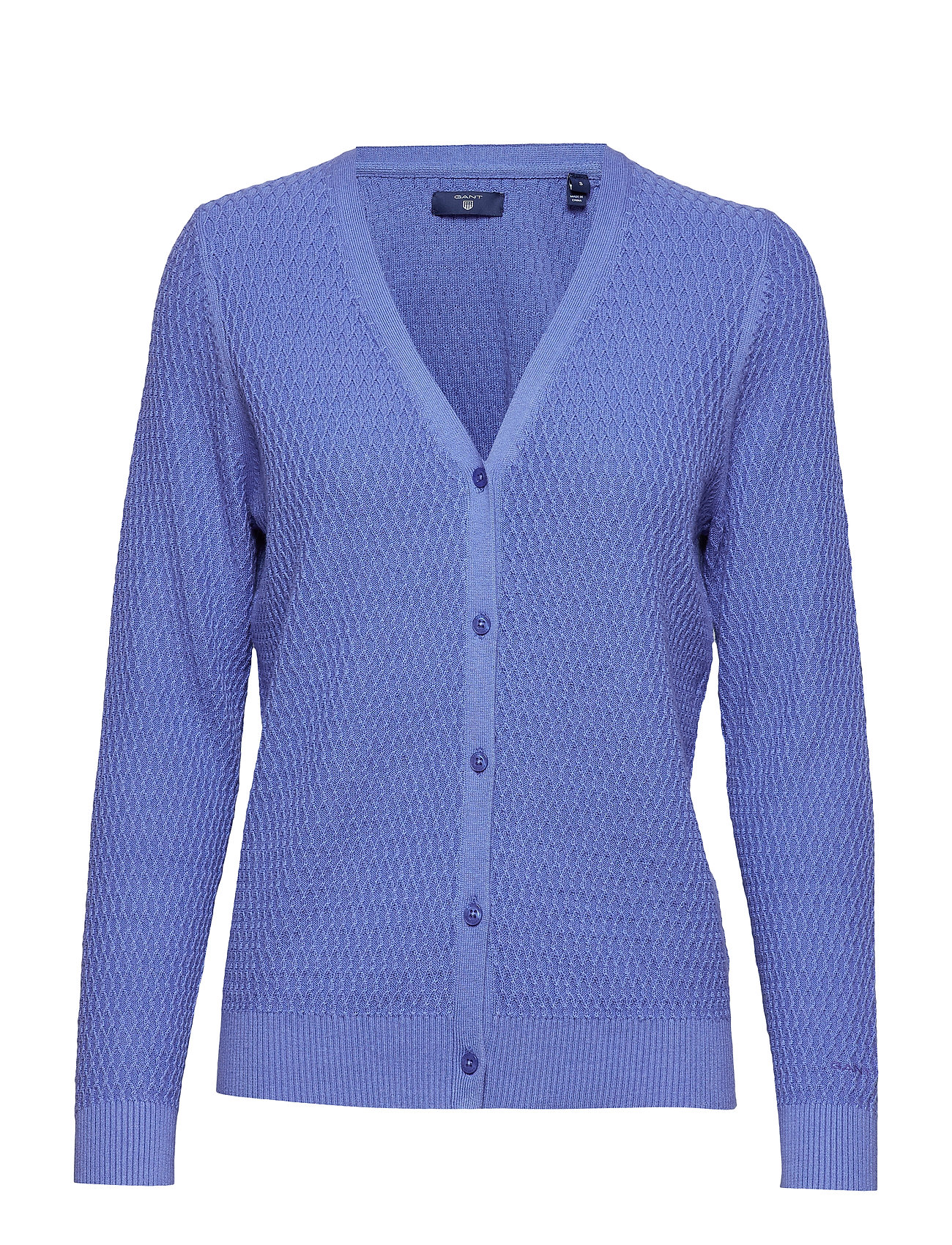 O2 Textured Cardigan Gebreide Trui Blauw Gant gant kopen in de aanbieding O2 Textured Cardigan Gebreide Trui Blauw Gant gant kopen in de aanbieding