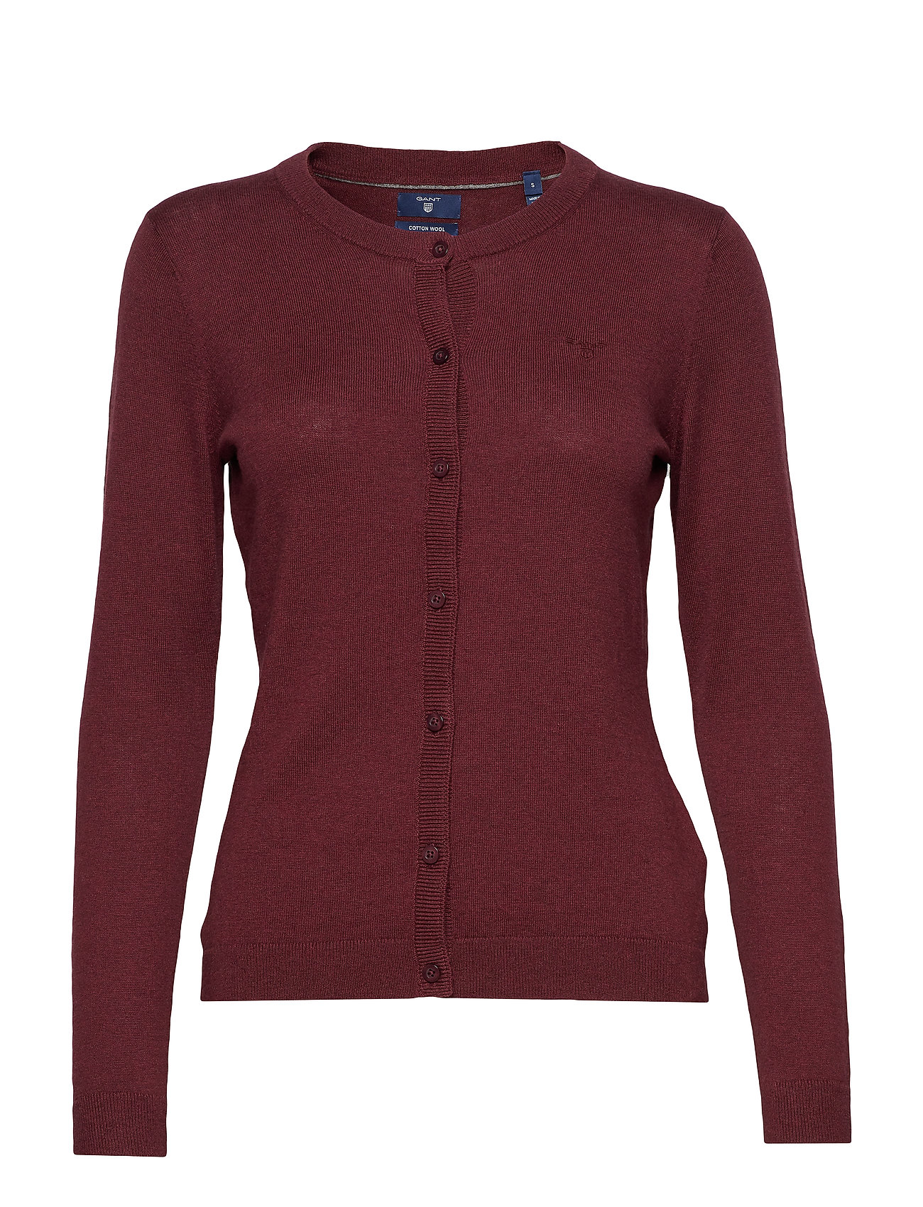 Cotton Wool Crew Cardigan Gebreide Trui Rood Gant gant kopen in de aanbieding Cotton Wool Crew Cardigan Gebreide Trui Rood Gant gant kopen in de aanbieding