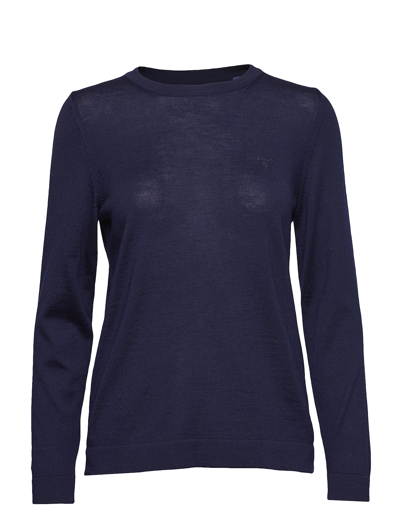 Fine Merino Crew Gebreide Trui Blauw Gant gant kopen in de aanbieding Fine Merino Crew Gebreide Trui Blauw Gant gant kopen in de aanbieding