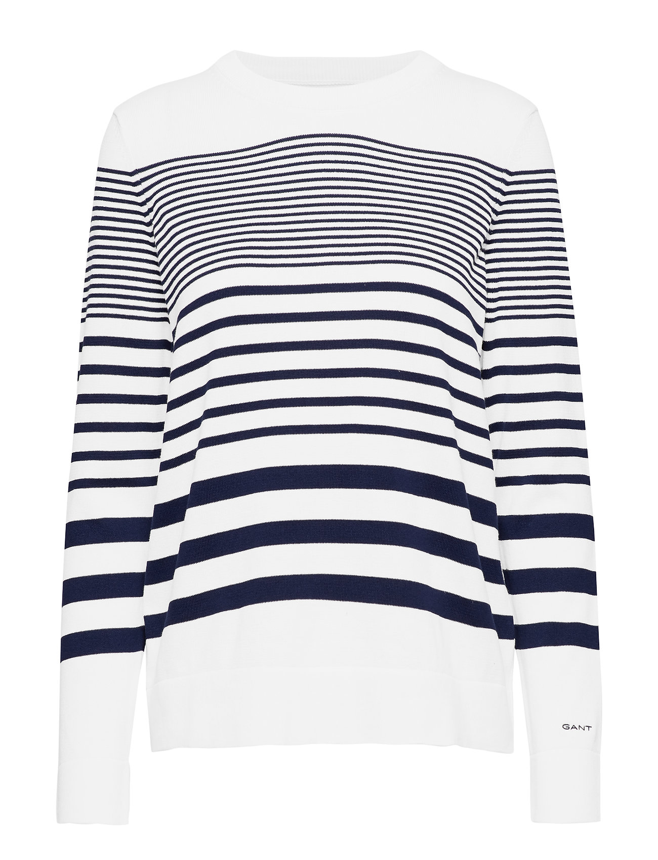 O2 Tonal Striped Crew Gebreide Trui Wit Gant gant kopen in de aanbieding O2 Tonal Striped Crew Gebreide Trui Wit Gant gant kopen in de aanbieding