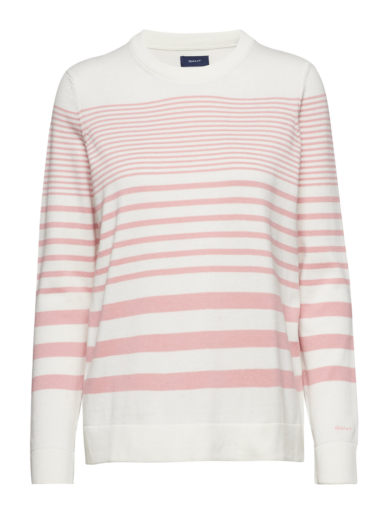O2 Tonal Striped Crew Gebreide Trui Roze Gant gant kopen in de aanbieding O2 Tonal Striped Crew Gebreide Trui Roze Gant gant kopen in de aanbieding