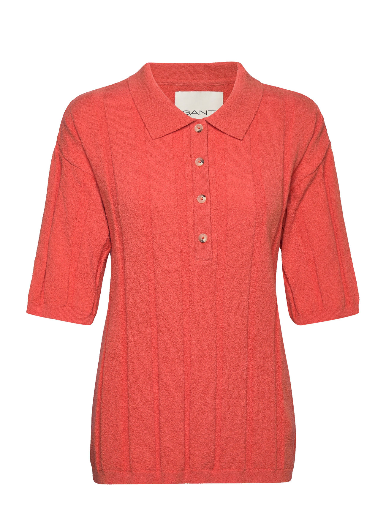 Terry Rib Polo Tops T-shirts & Tops Polos Orange GANT