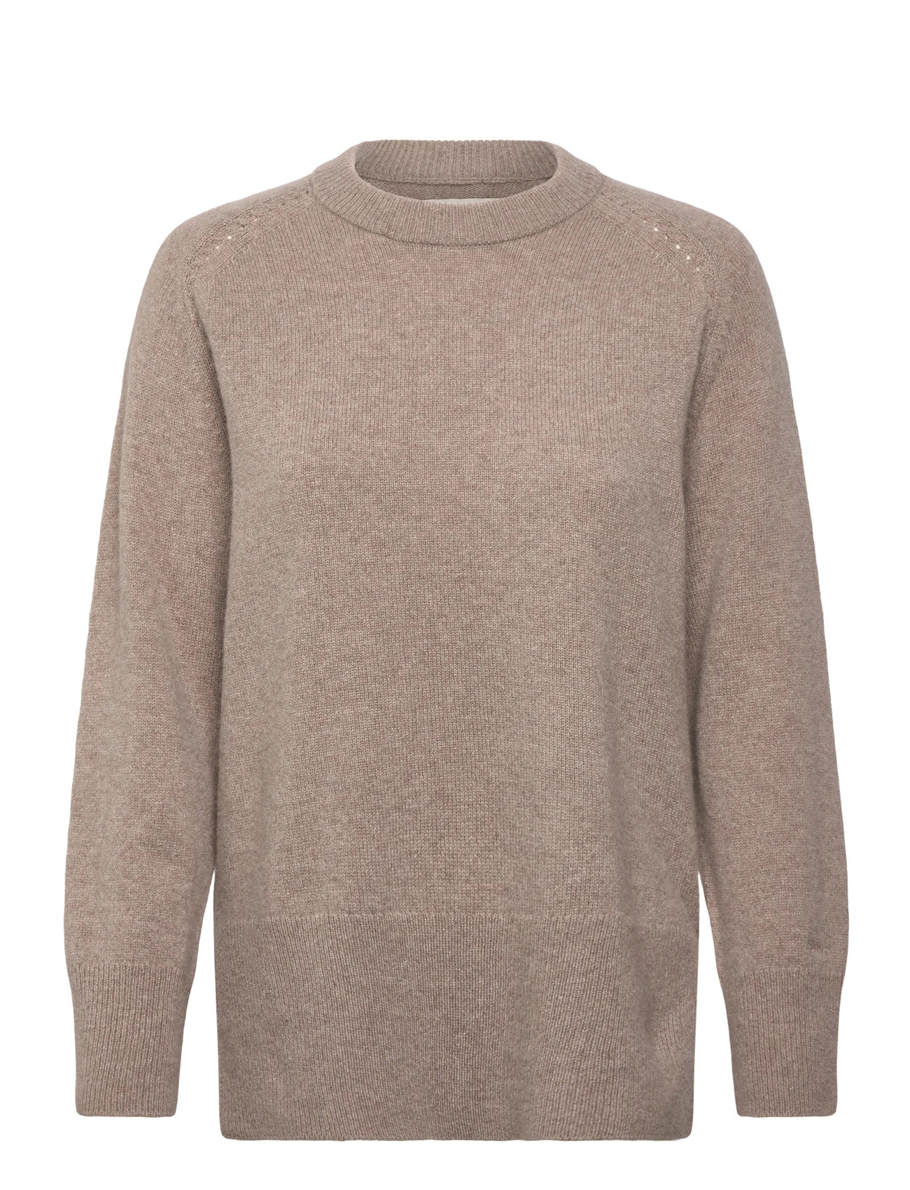 GANT Soft Wolle Lounge C-Neck Beige - L - Damen