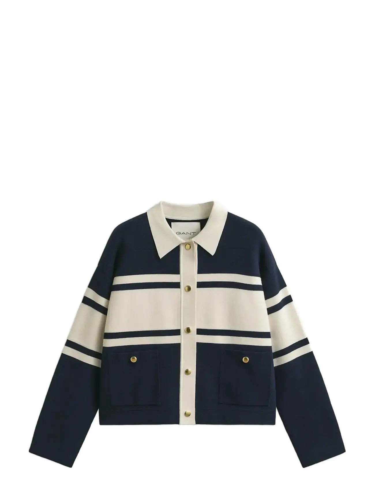 GANT Color Blocked Cardigan Navy - XL - Damen
