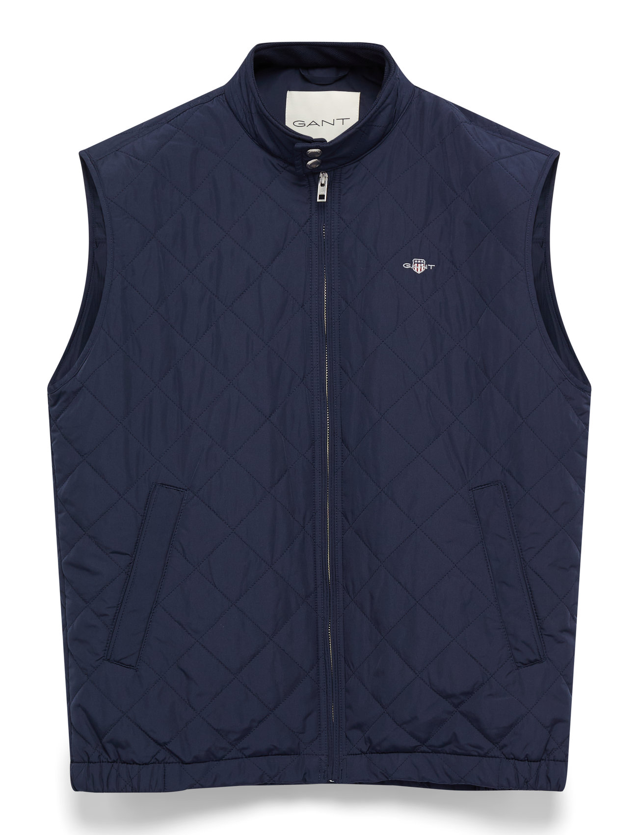 GANT Quilted Windcheater Vest, 3XL, Navy, Overtøj > Veste, Herre