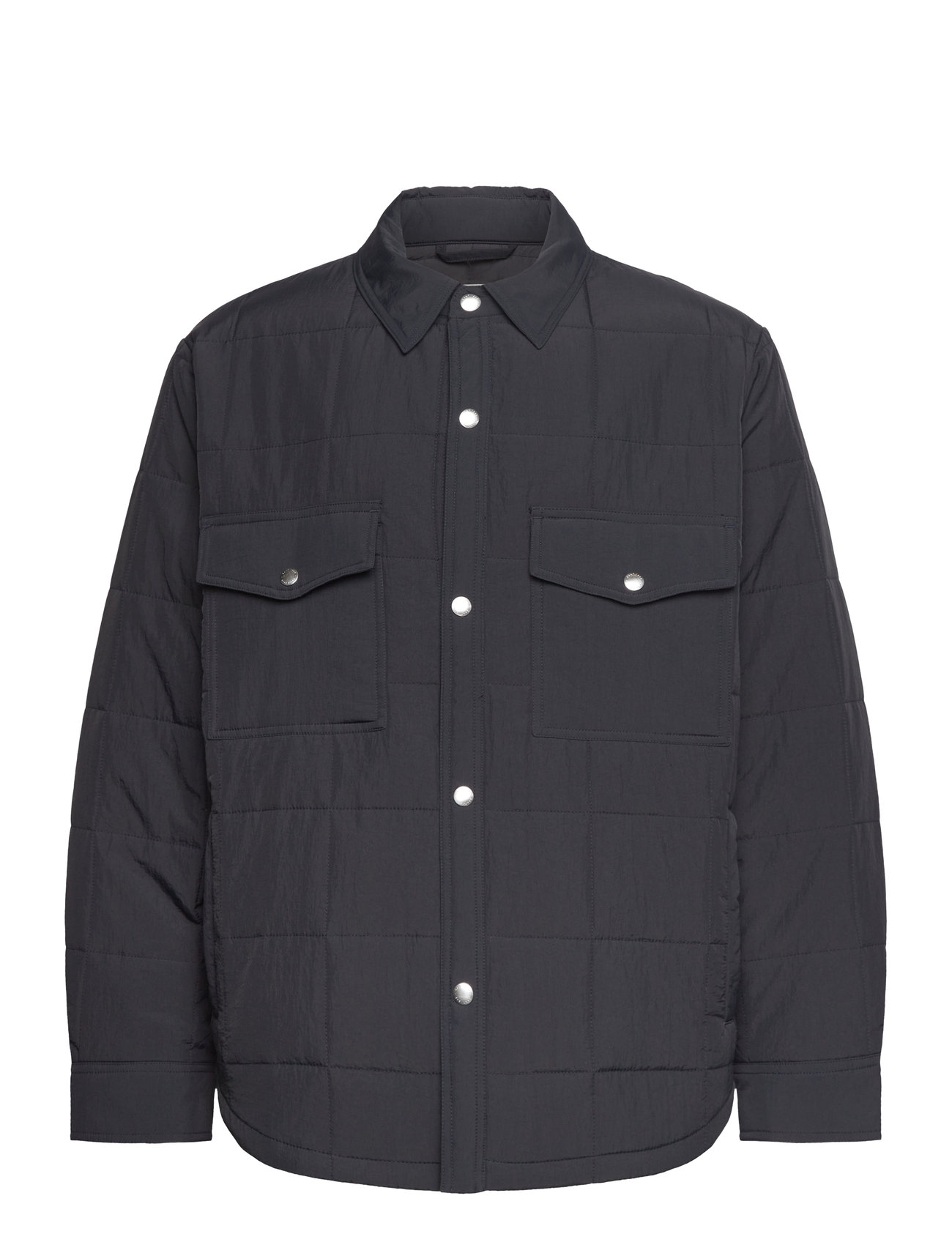 Quilted Shirt Jacket Black GANT