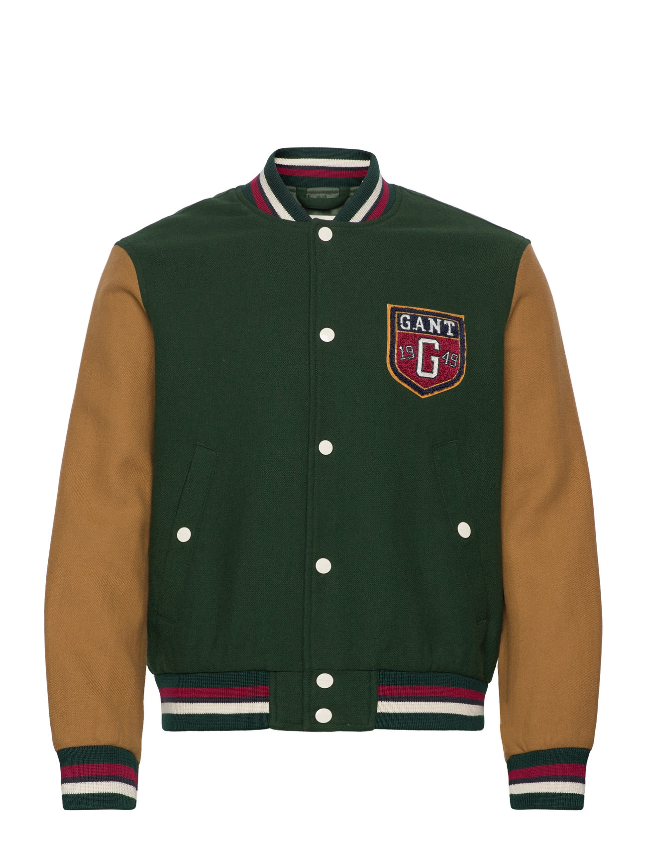 GANT Wool Blend Varsity Jacket Grön