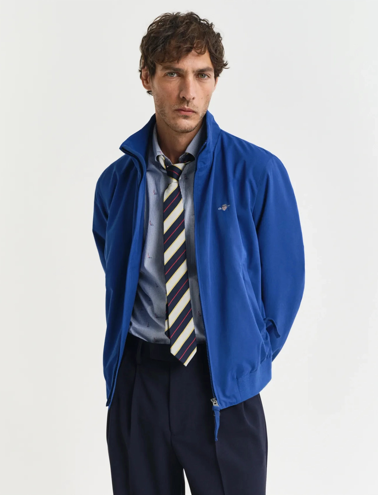 GANT Lightweight Hampshire Jacket, M, Blue, Jakker > Lette Jakker, Herre