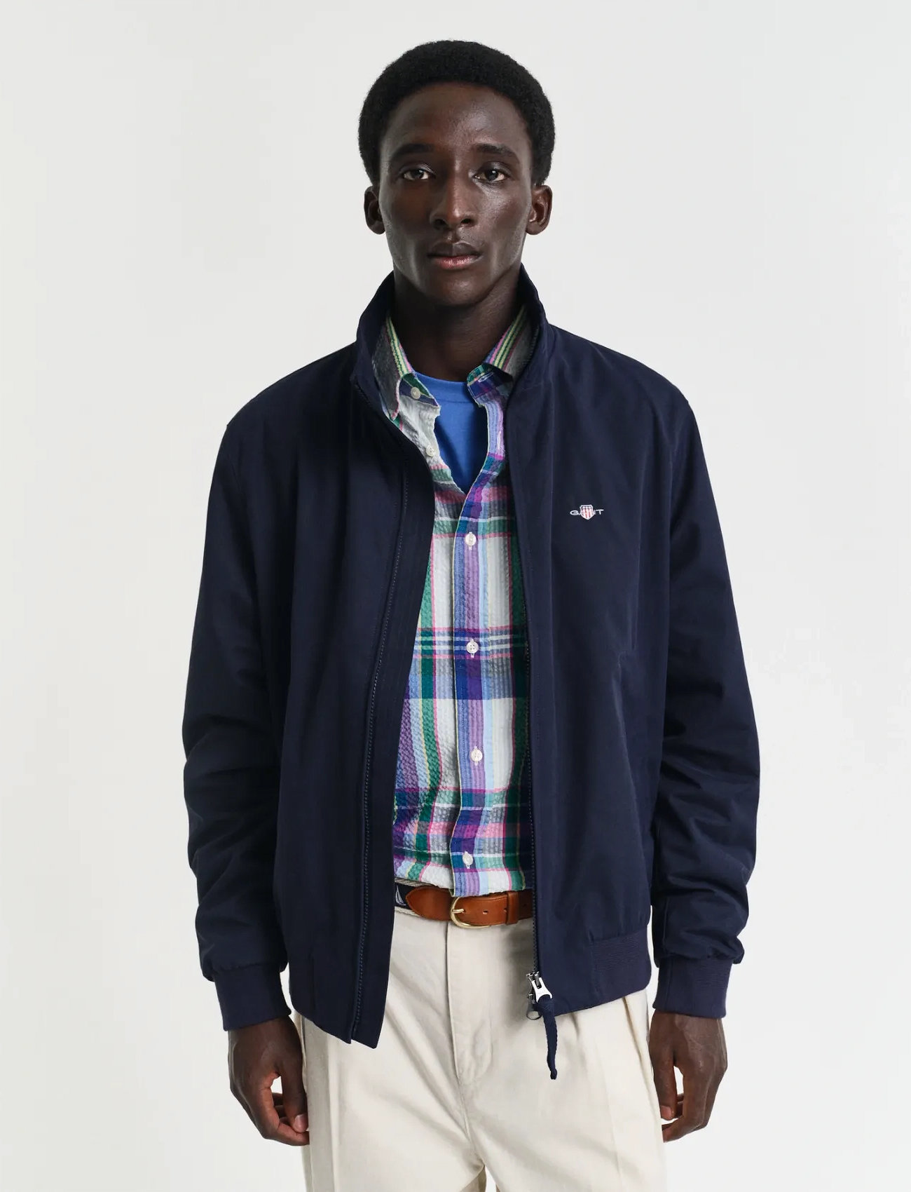 GANT Lightweight Hampshire Jacket, XL, Blue, Jakker > Lette Jakker, Herre