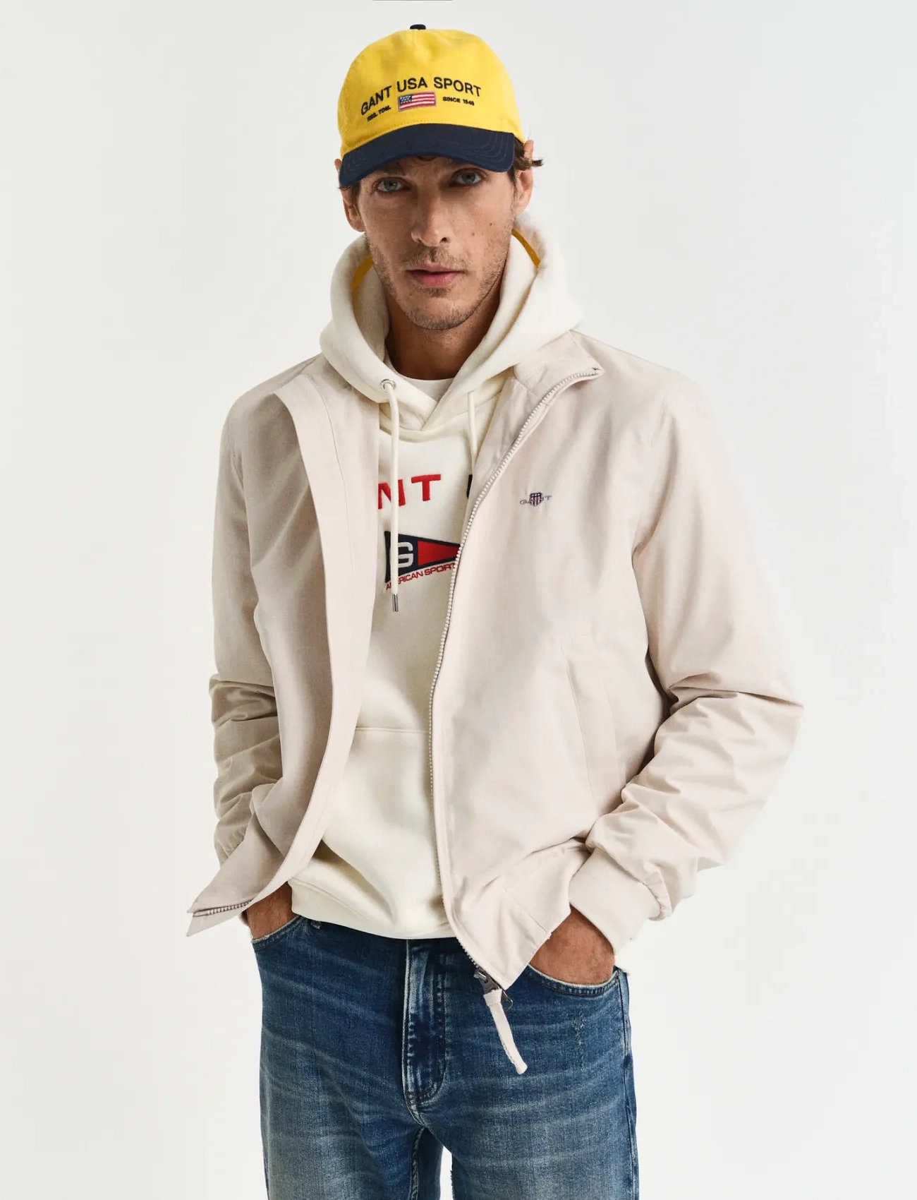GANT Lightweight Hampshire Jacket, XL, Jakker > Lette Jakker, Herre