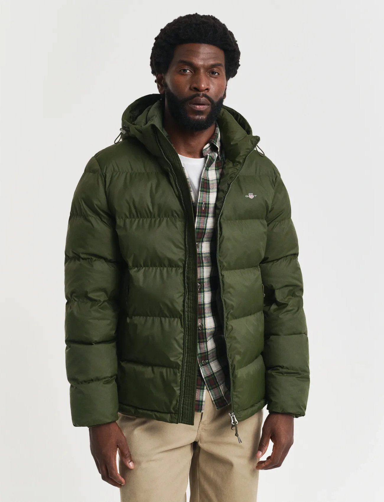 GANT Active Cloud Jacket, S, Green, Jakker > Vatterede Jakker, Herre