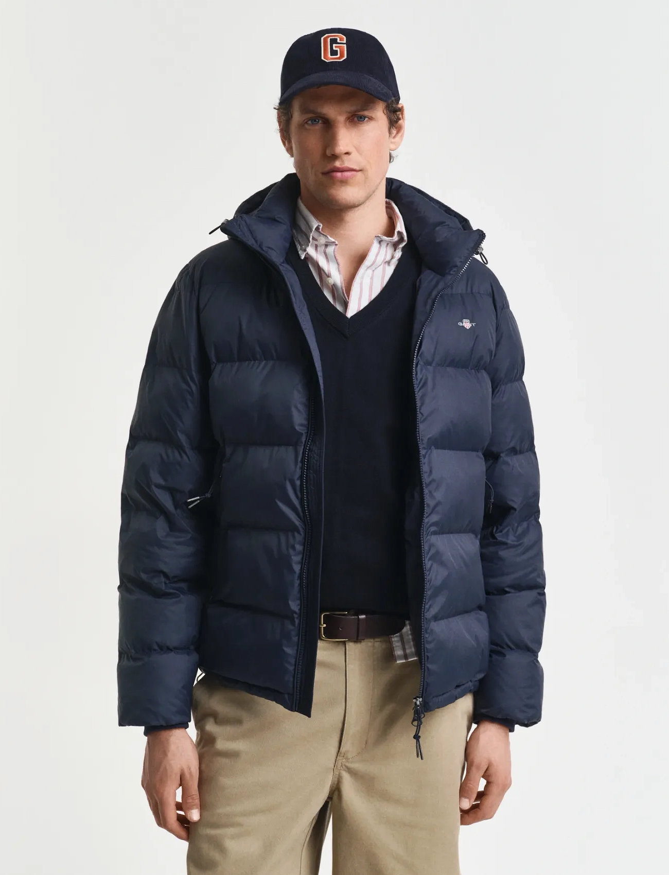 GANT Active Cloud Jacket, S, Blue, Jakker > Vatterede Jakker, Herre
