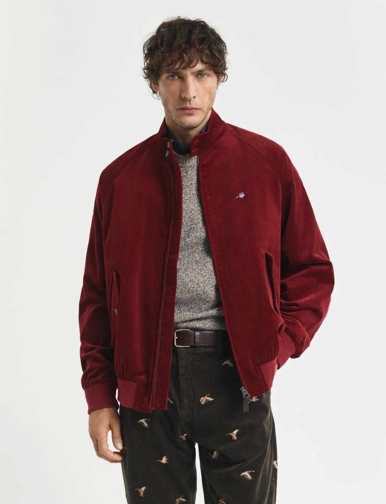 GANT Cord Harrington Jacket, 3XL, Multi/patterned, Jakker > Lette Jakker, Herre